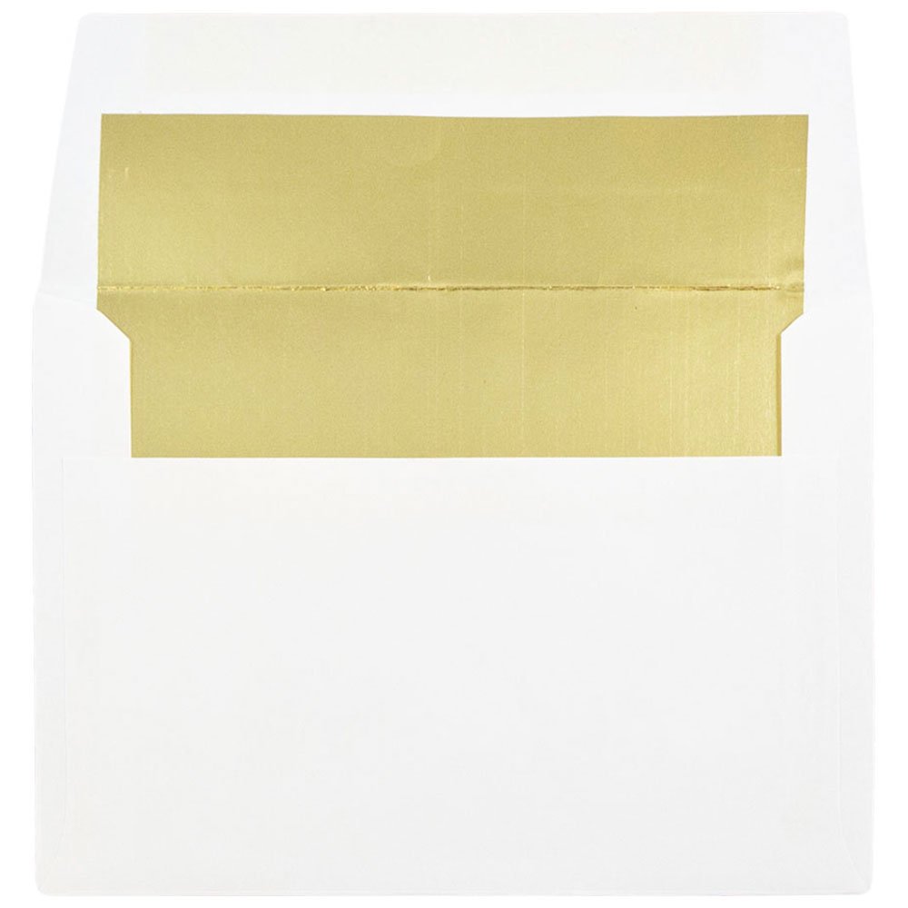 Gold Foil A6 Invitation Envelopes 4.75x6.5