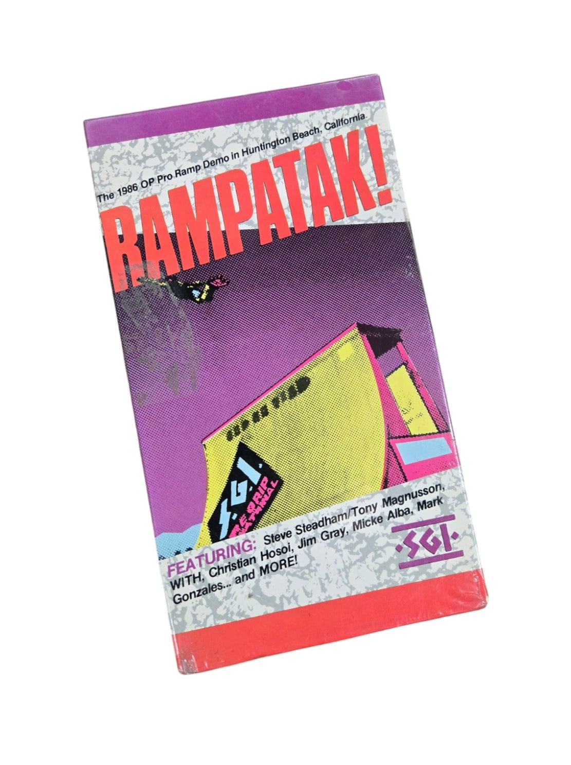 Vintage NOS Sure Grip RAMPATAK Video VHS Tape - Classic Retro Collectible for Movie Enthusiasts & Home Theater Setups
