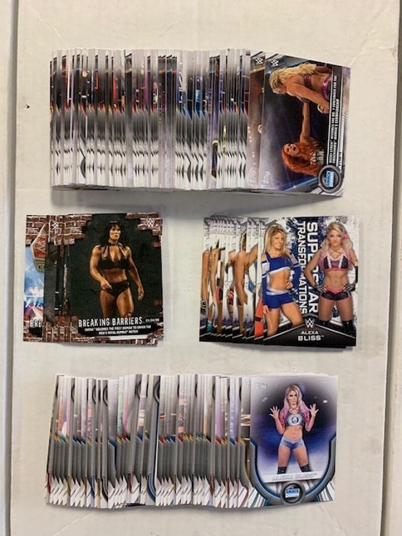 2020 Topps WWE Women's Division Wrestling Complete MASTER Set - 185 Trading Cards Collection for Collectors & Fans | Perfect for Display, Trading, and WWE Memorabilia Enthusiasts