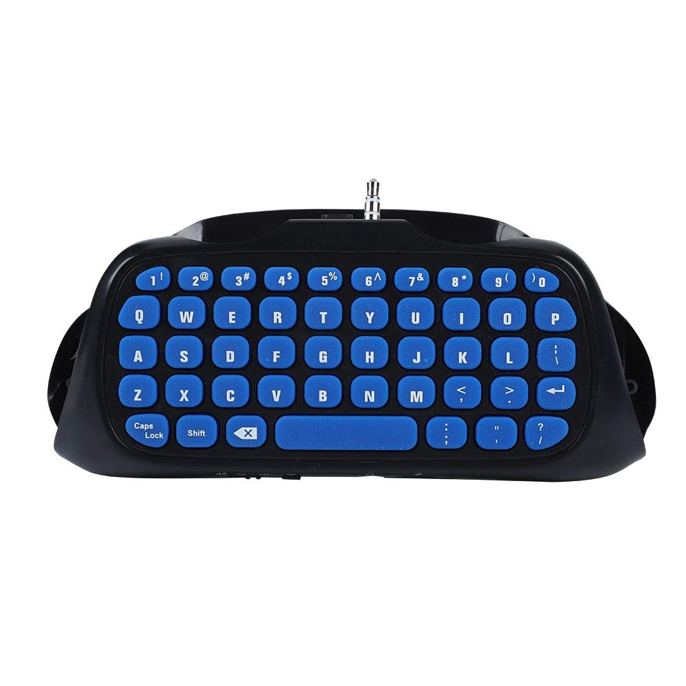 Wireless Bluetooth Keyboard for PS4 & PS4 Slim - 10m Range Game Controller with Voice Chat & Messaging - Perfect for Gaming, Streaming & Online Chat