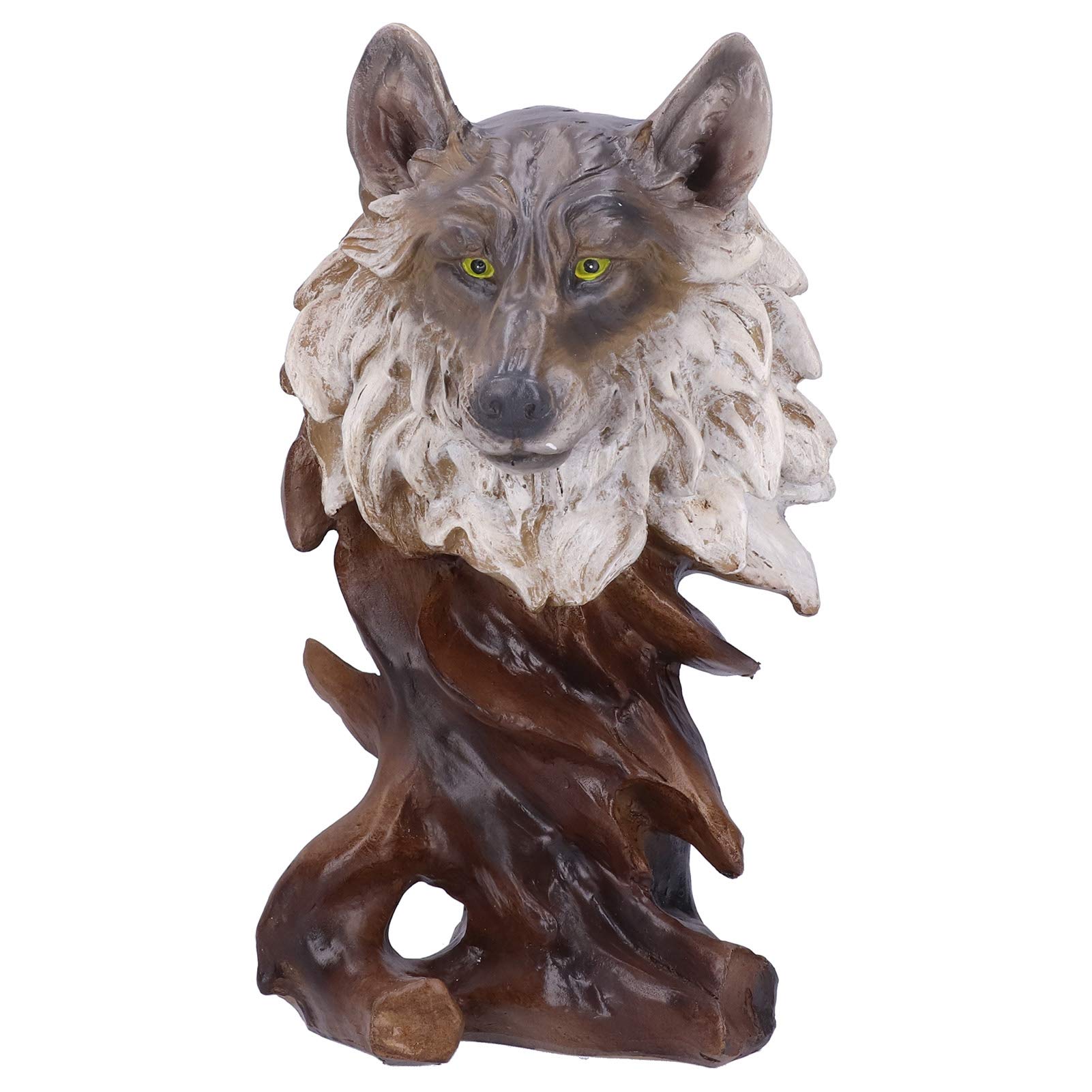 Ornament Craft - Simple Exquisite Wolf Figurine for Office Desk Decor, Home Shelf Display, Unique Gift Idea (J810 Wolf)