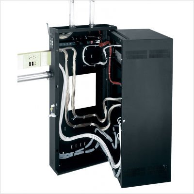 DWR Series 16U Space Data Wall Rack with Plexiglass Door - 15