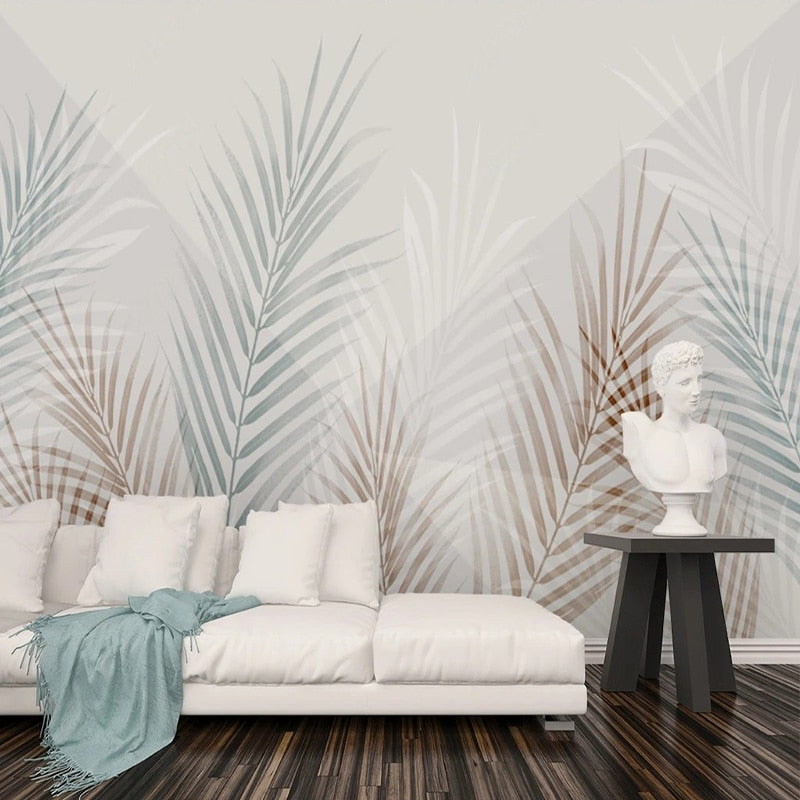 Tropical Palm Paradise Wallpaper Mural - Self-Adhesive Peel & Stick Wall Decor for Living Room, Bedroom, Bathroom - Waterproof Removable Wallpaper for Home & Office