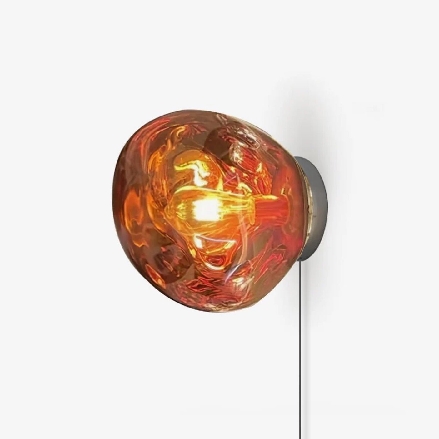 Lava Plug-in Wall Lamp - Modern LED Night Light for Bedroom, Nursery, Hallway - Soft Ambient Lighting for Kids & Adults