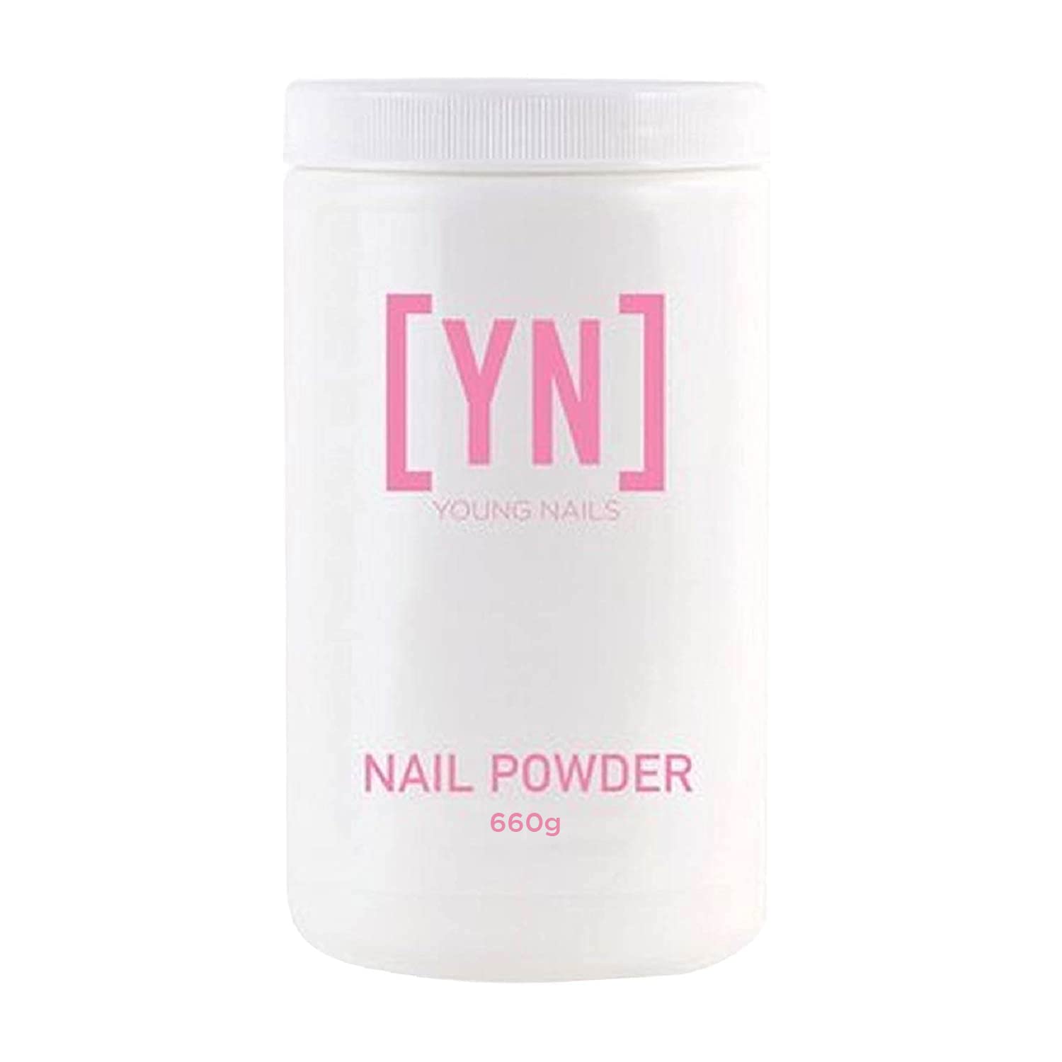 Young Nails Acrylic Cover Powder - Professional Self-Leveling Acrylic Nail Powder for Extensions, Clear Nude Pink & White (660g) | Superior Adhesion, Long-Lasting | Perfect for Salon & DIY Manicures at Home