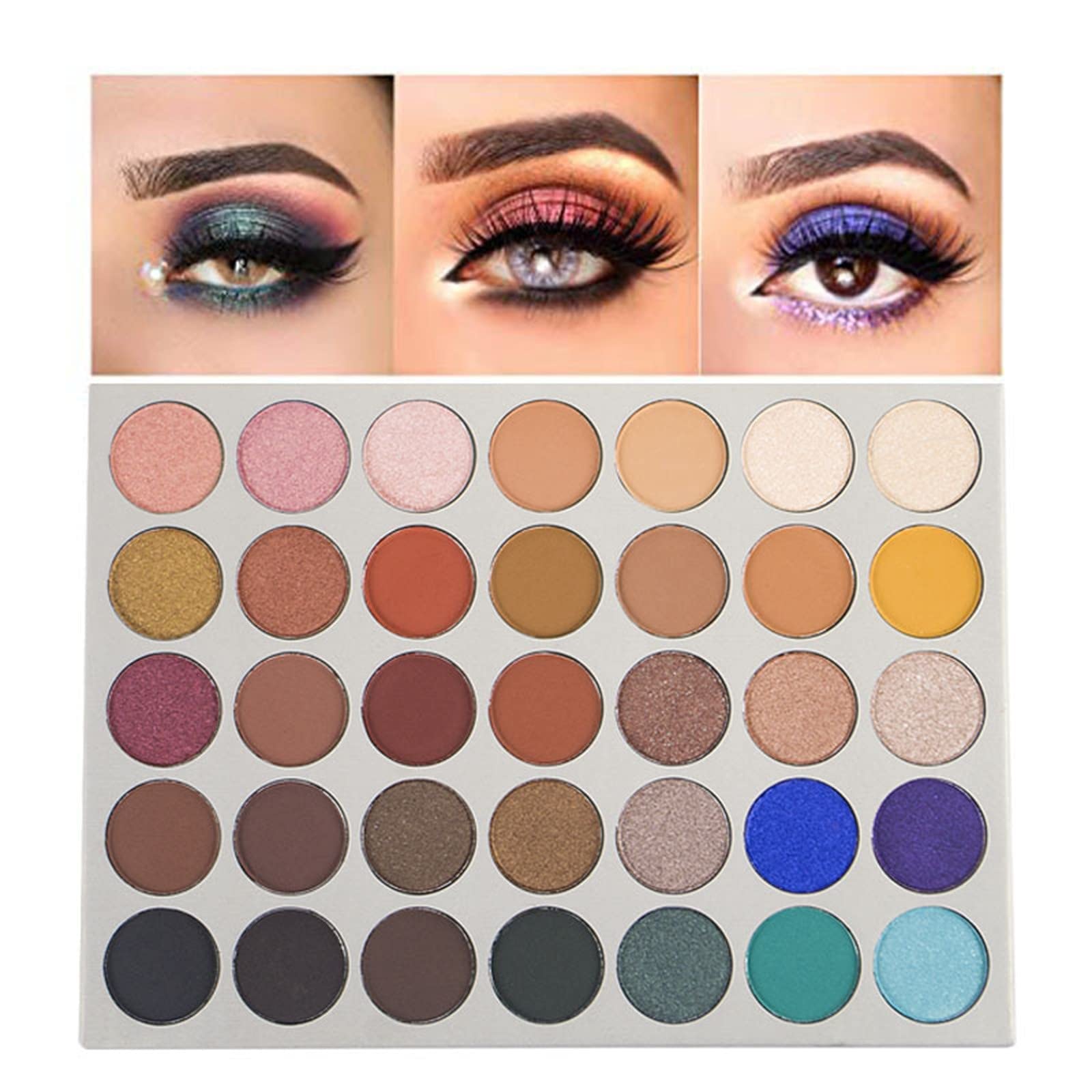35 Color Naked Eyeshadow Palette - High Pigmented Metallic & Shimmer Makeup Palette for Women, Long Lasting & Easy to Blend Eye Shadow Kit - Perfect for Day to Night Makeup, Party & Special Occasions