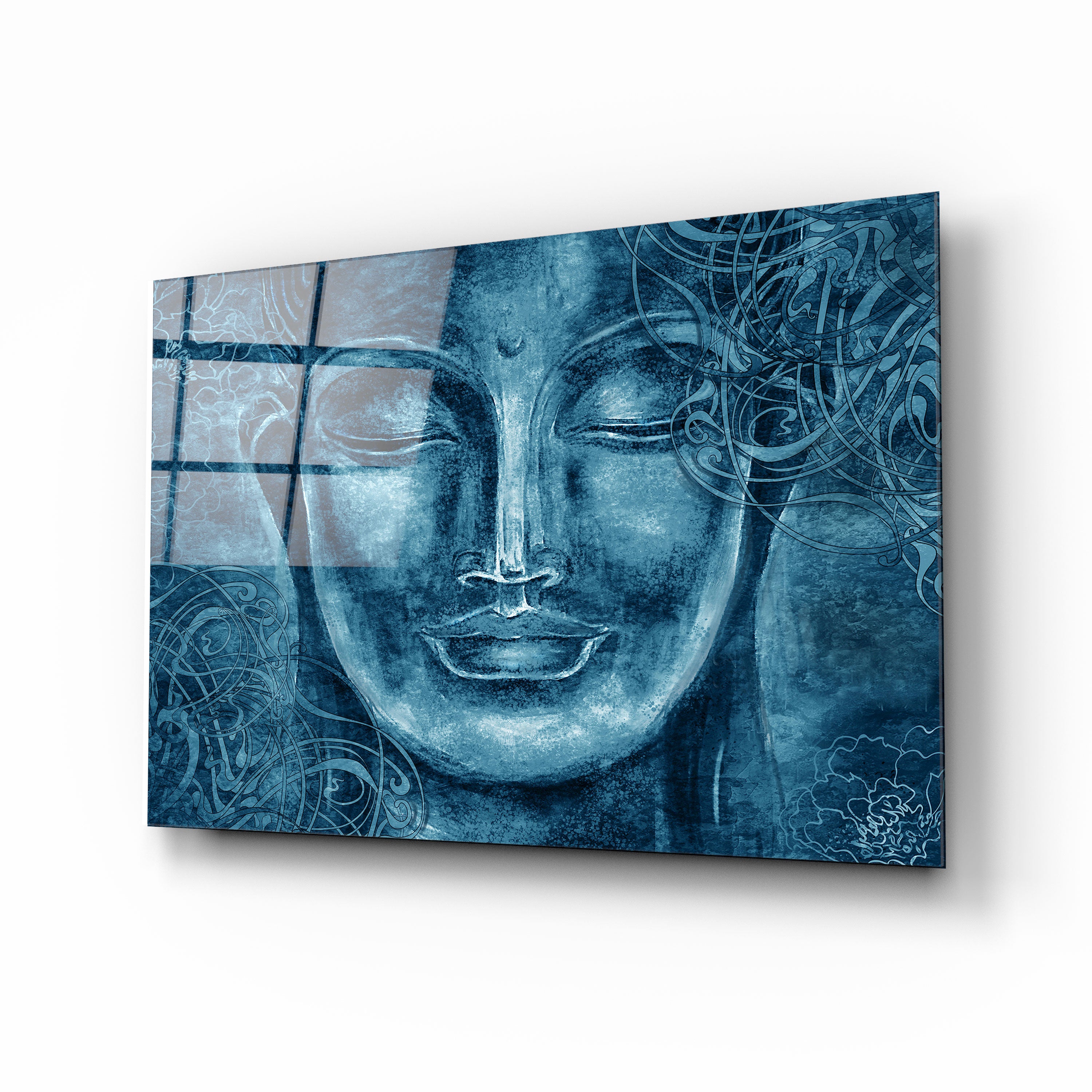 Buddha Blue II - Premium Handmade Statue for Home & Office Decor | Perfect for Meditation Spaces, Yoga Studios & Gift Giving