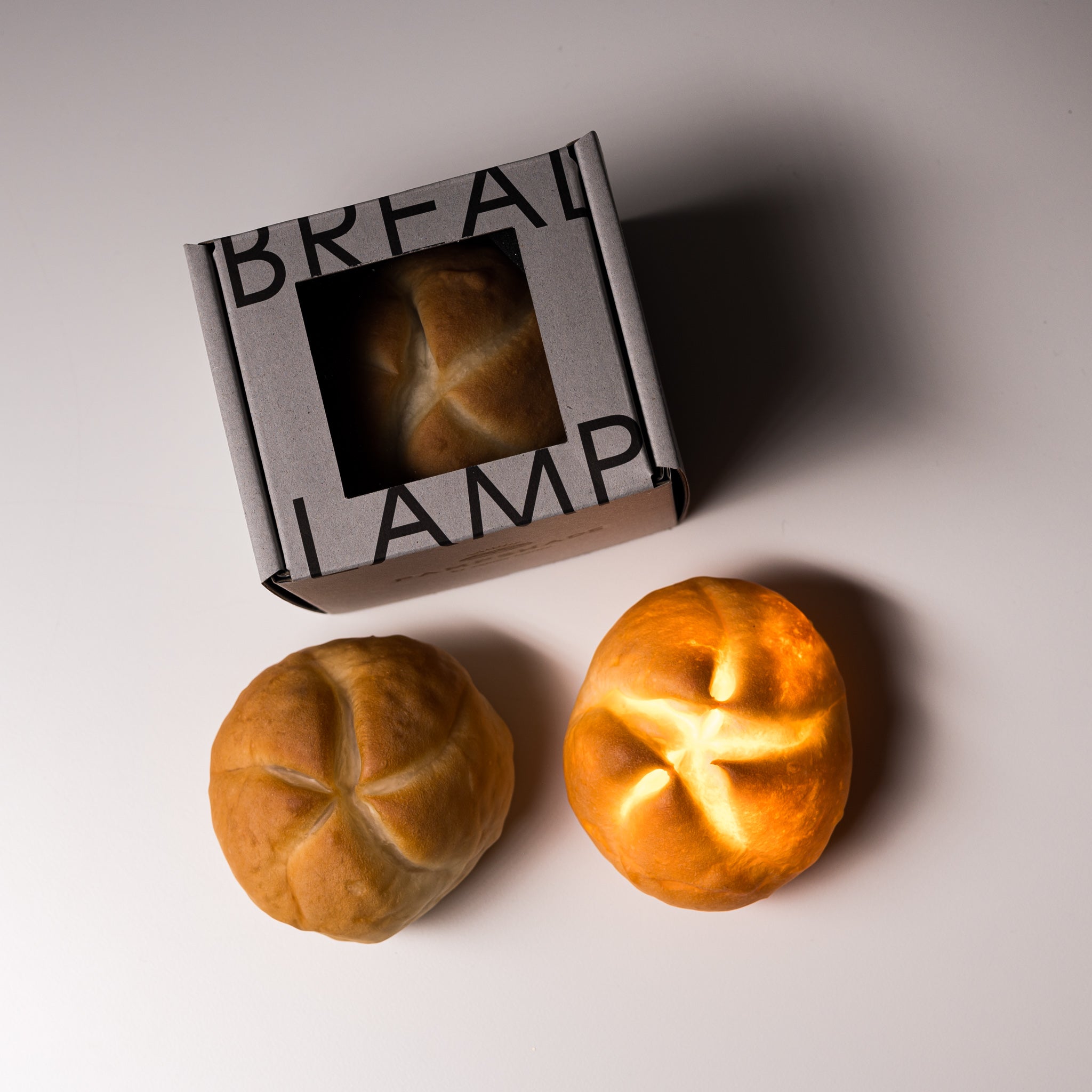PAMPSHADE Real Bread Lamp - Handmade Kaiser Bread Night Light by Yukiko Morita | Unique Home Decor for Bedroom, Cafe & Gift Ideas