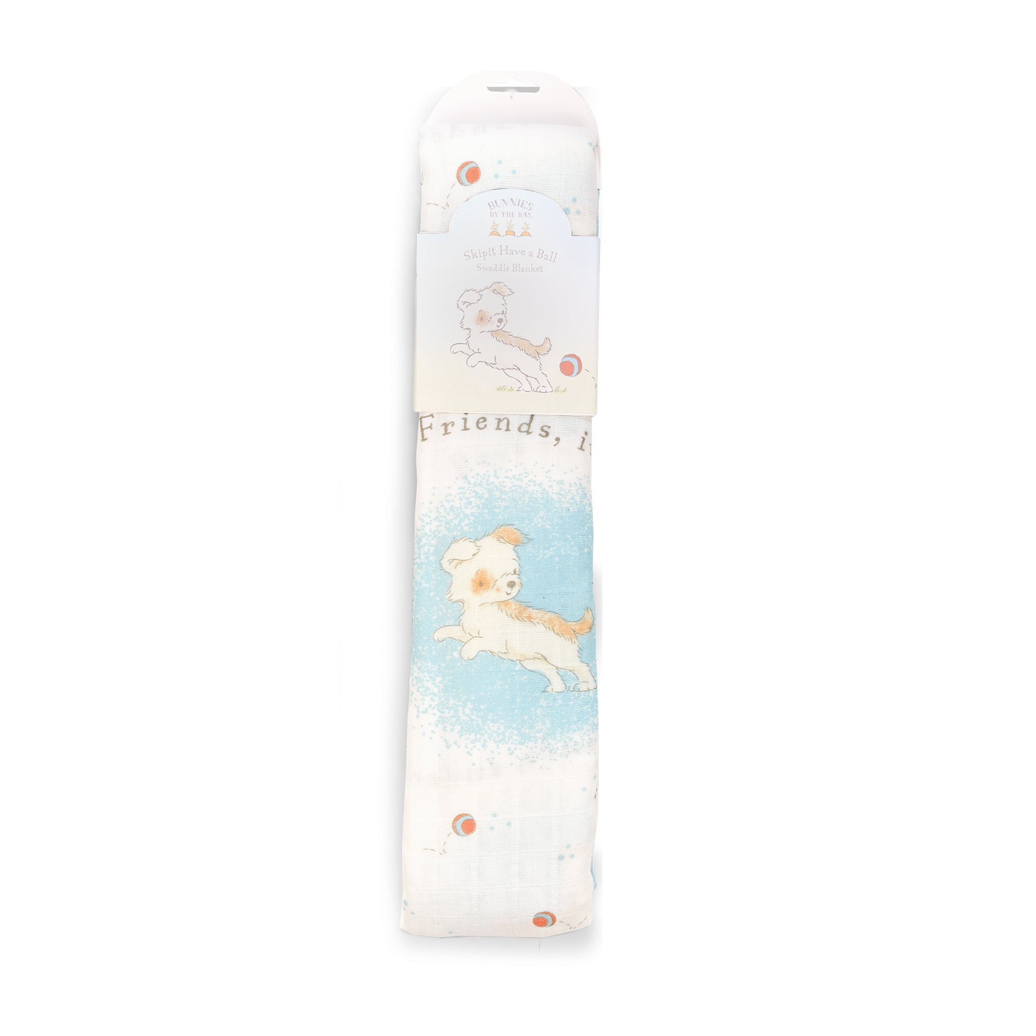 Skipit the Puppy Swaddle Blanket - Soft Baby Swaddle Wrap for Newborns & Infants | Perfect for Nursery, Baby Shower Gifts & Cozy Sleep Time