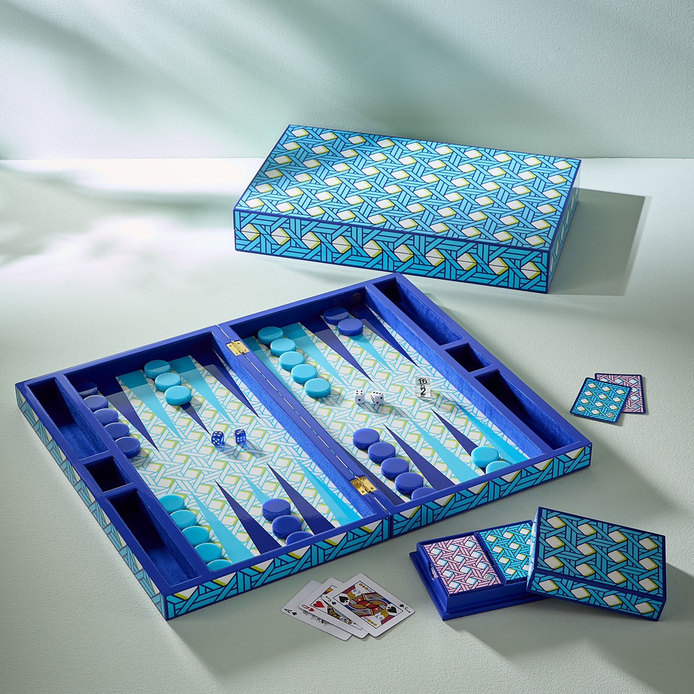 Elegant Basketweave Lacquer Playing Cards Set - Premium Quality Poker Cards for Game Nights, Magic Tricks, and Casino Parties