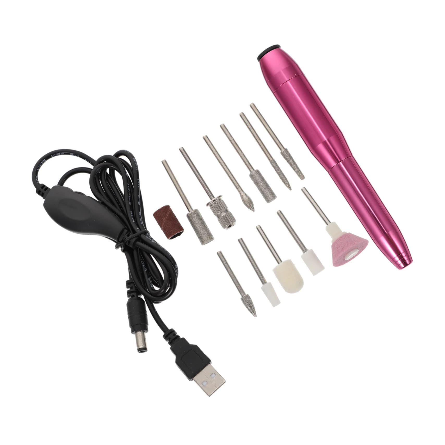FRCOLOR Rechargeable Cordless Nail Drill Kit - Professional Manicure & Pedicure Tools with 6 Variable Speeds for Home Salon, Nail Art Design and DIY Nail Care