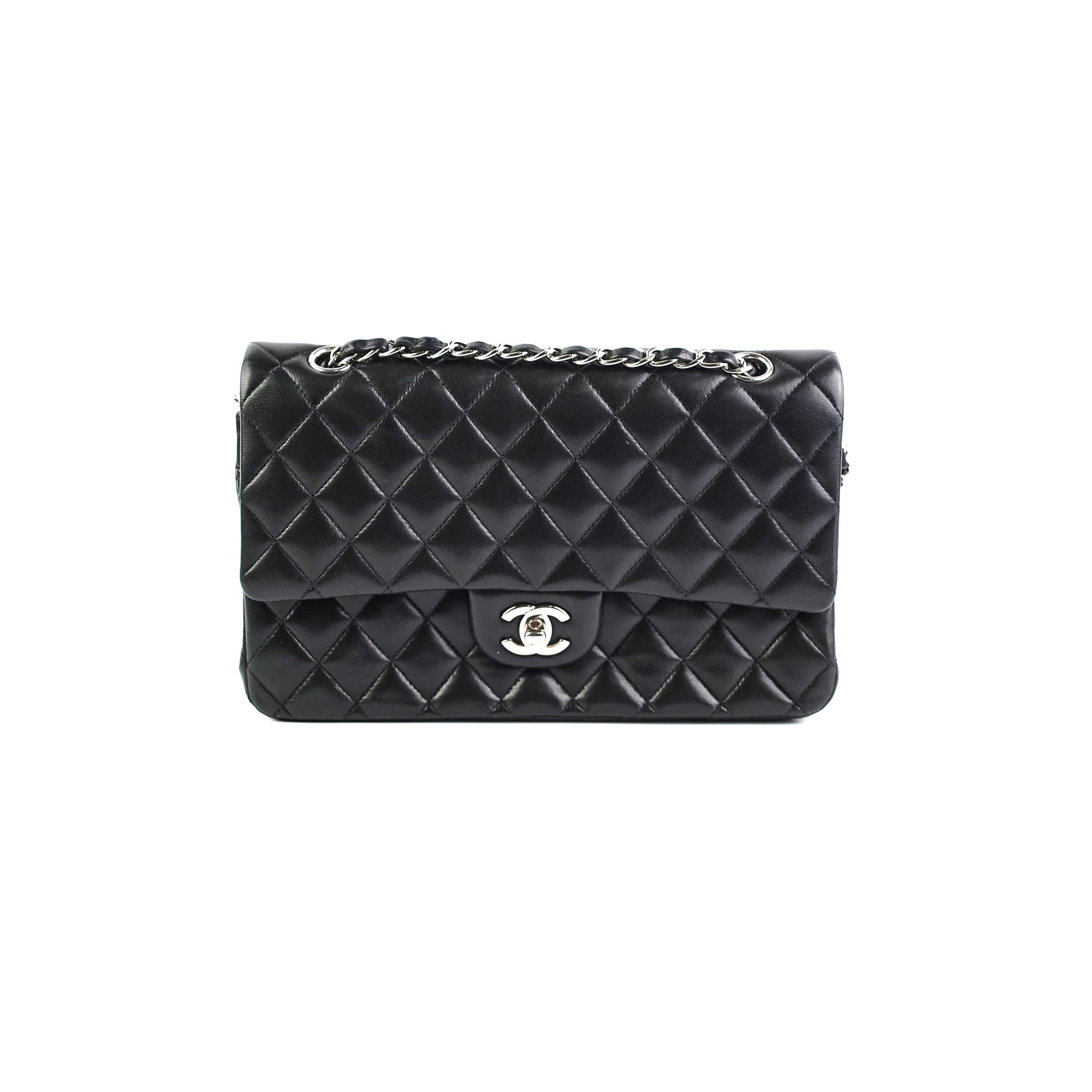 Chanel Medium/Large Classic Double Flap Bag in Black | Timeless Luxury Handbag for Women | Perfect for Work, Evening Events & Special Occasions