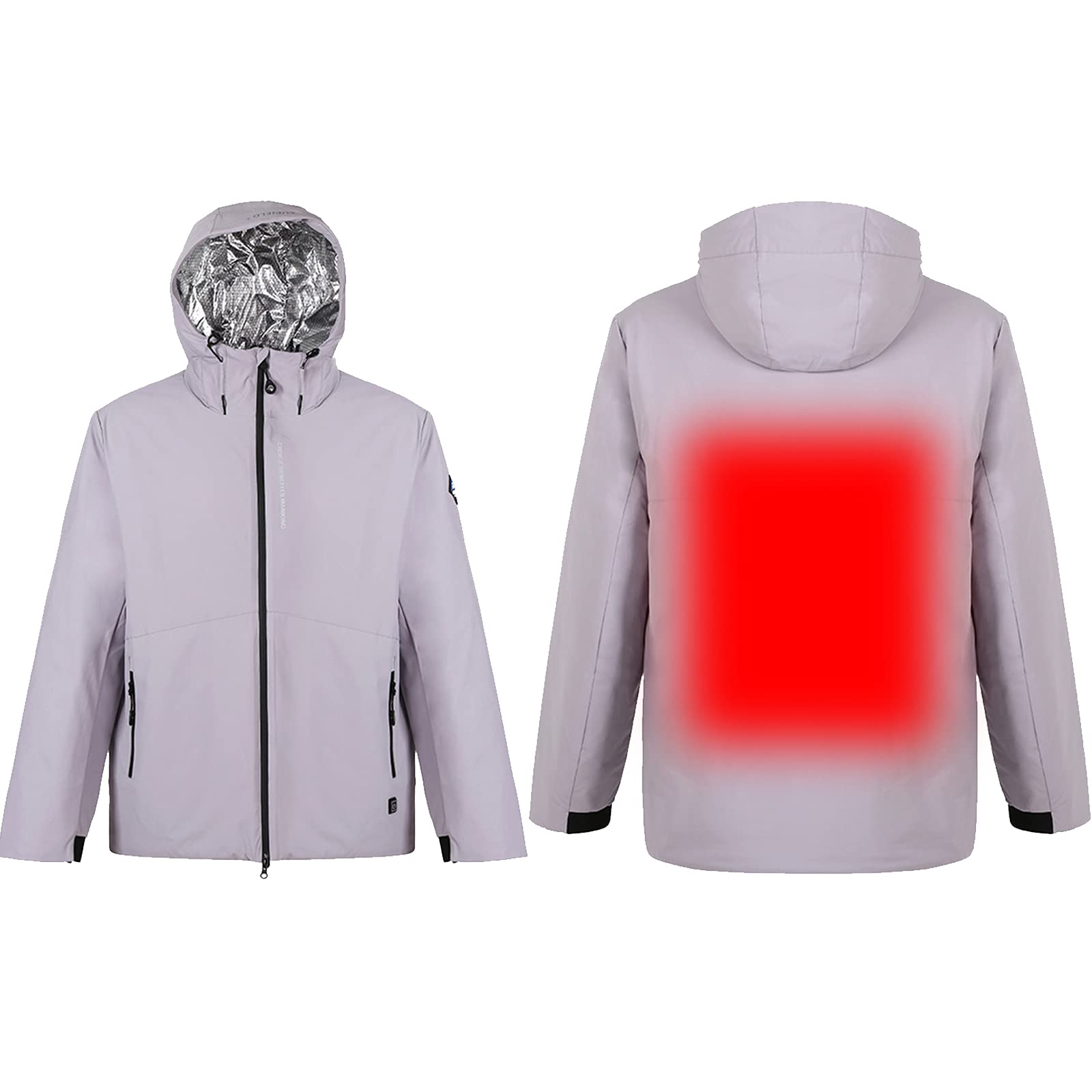 USB Heated Jacket for Men - Rechargeable Electric Warming Coat with Adjustable Temperature Control - Ideal for Outdoor Work, Winter Sports & Cold Weather Activities