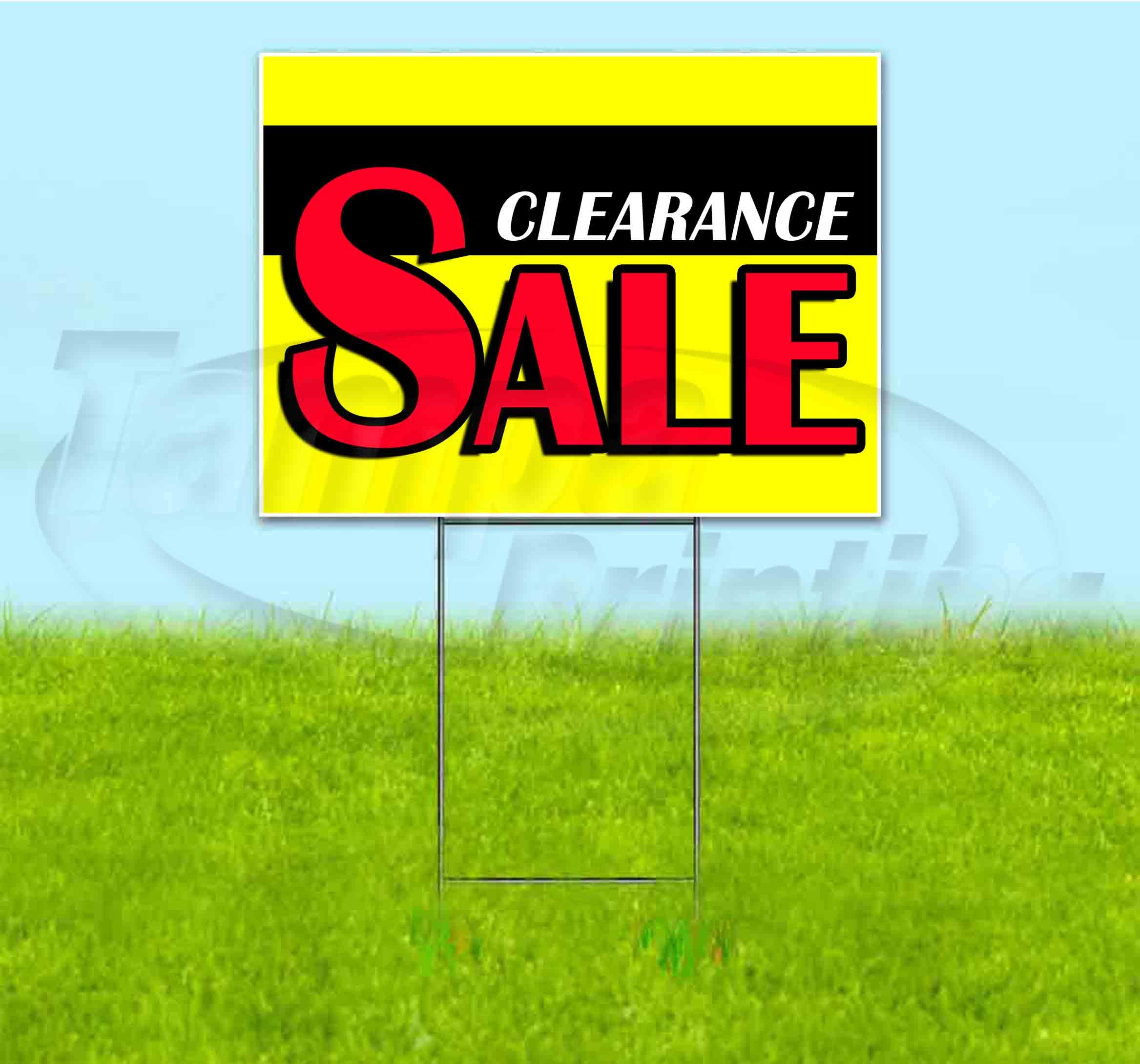 18x24 Inch Yard Signs for Sale - Bulk Discounts & Multi-Packs with Metal Step Stakes - Perfect for Political Campaigns, Real Estate Advertising & Garage Sales