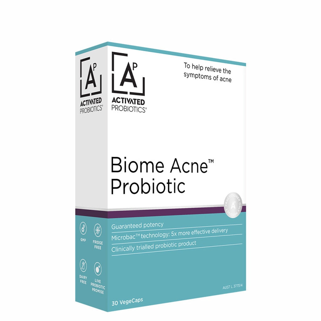 Best Activated Probiotics for Acne - Skin Biome Balance Supplement for Clear Skin | Supports Gut Health & Reduces Breakouts | Daily Use for Teens & Adults