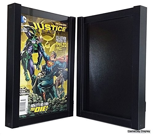 2 Pack Comic Book Display Frame and Case - Protect & Showcase Your Collectibles - Perfect for Home, Office, or Comic Store Displays