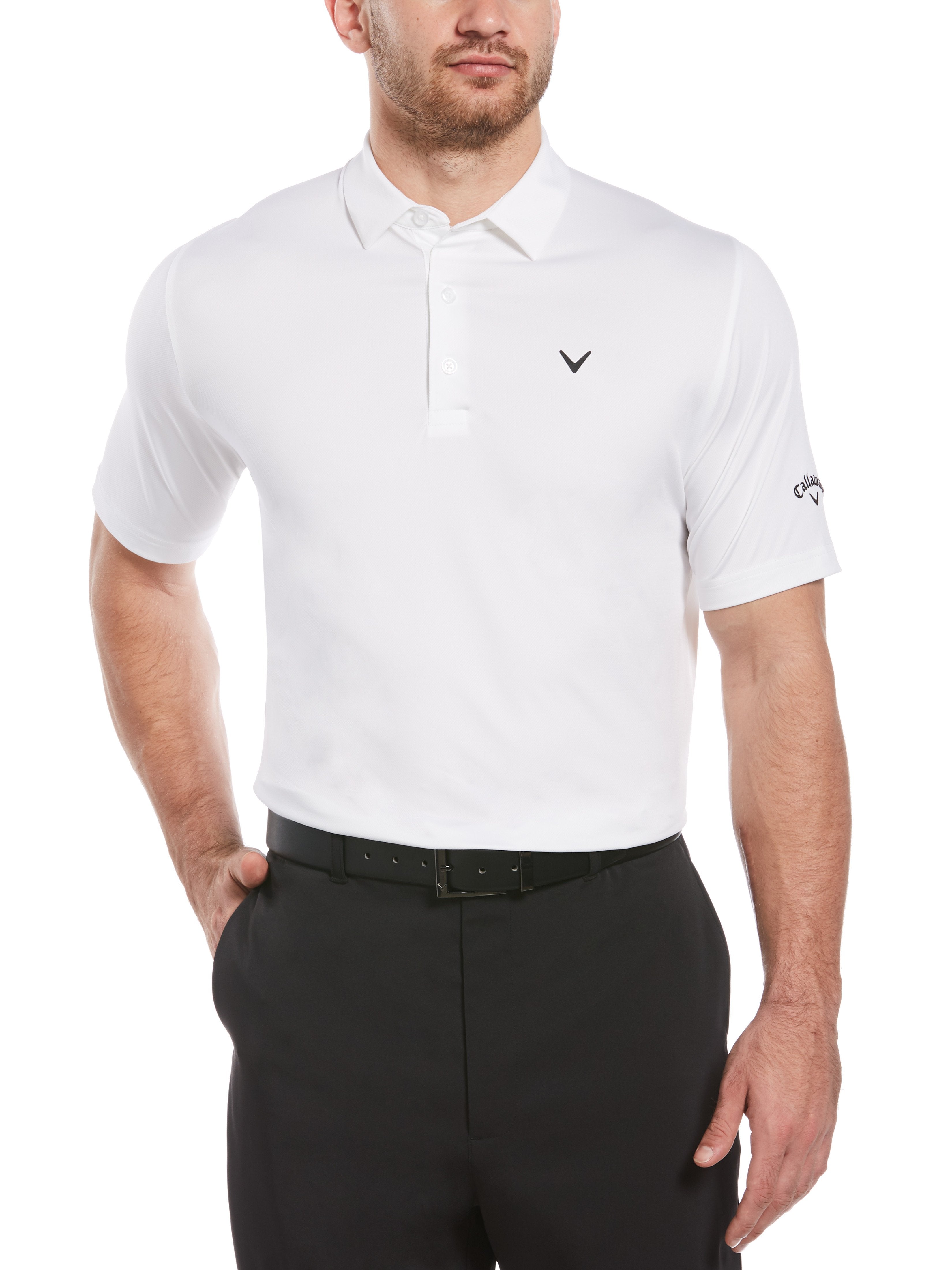 Men's Swing Tech™ Performance Solid Polo Shirt - Breathable, Moisture-Wicking Golf & Casual Wear for Workouts, Office & Outdoor Activities