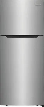 Frigidaire FFHT1822UV 17.6 Cu. Ft. Top Freezer Refrigerator - Energy Efficient Stainless Steel Appliance for Kitchen, Home & Office Use