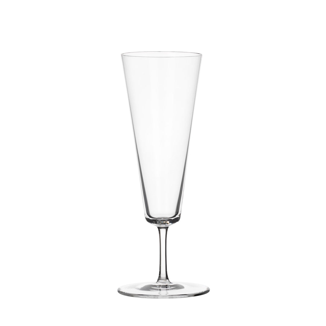 Premium Commodore Champagne Flutes Set of 4 - Elegant Crystal Glassware for Weddings, Parties & Celebrations - Dishwasher Safe Stemware for Sparkling Wine & Cocktails