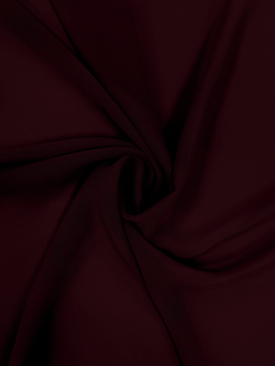 Premium Cabernet Chiffon Fabric - Half Yard Cut | Elegant Draping Material for Dresses, Scarves & Home Decor