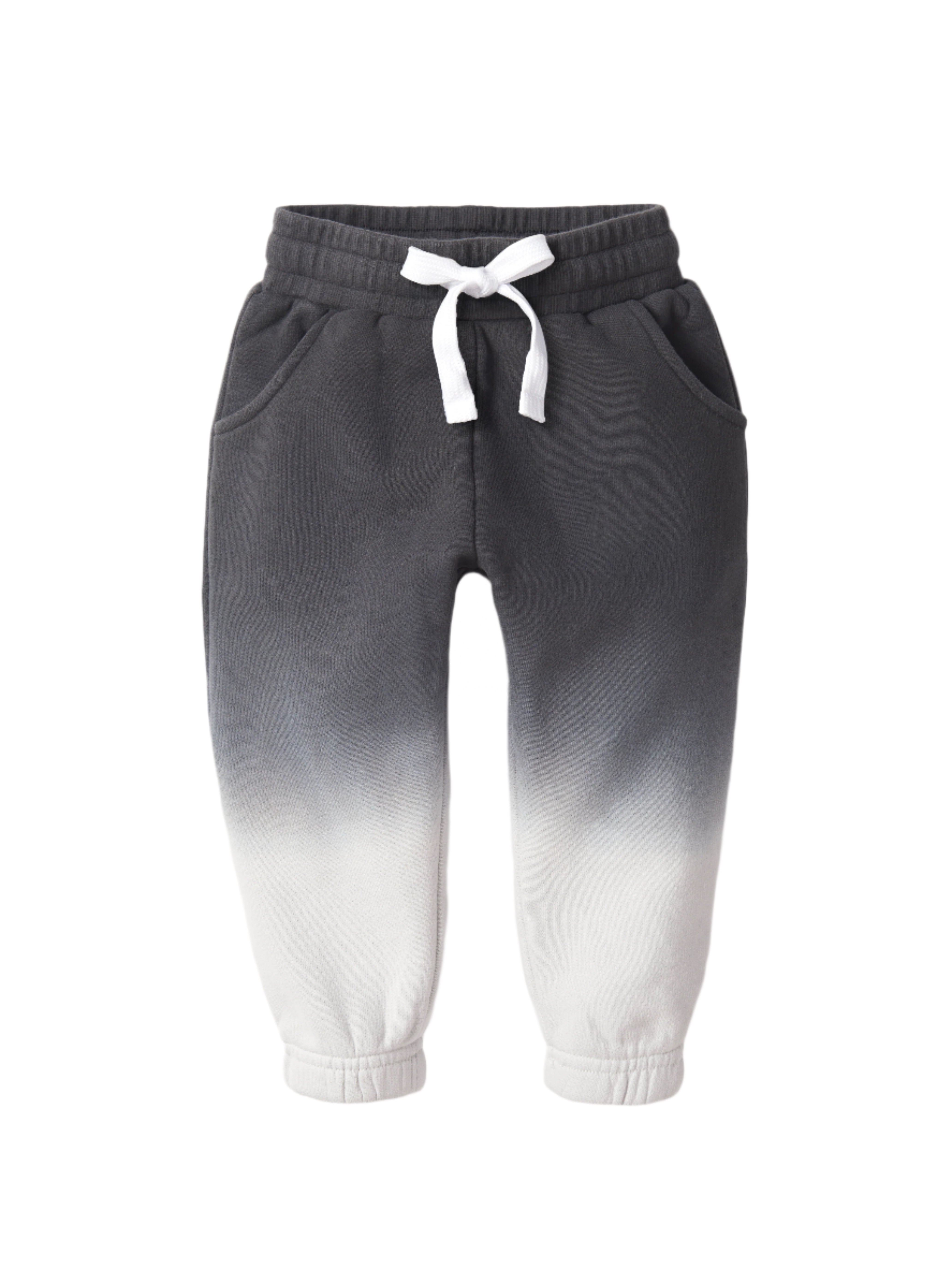 Ombre Elevated Sweatpant for Women - High Waisted Joggers with Side Pockets | Soft Lounge Pants for Yoga, Running & Casual Wear (Black)