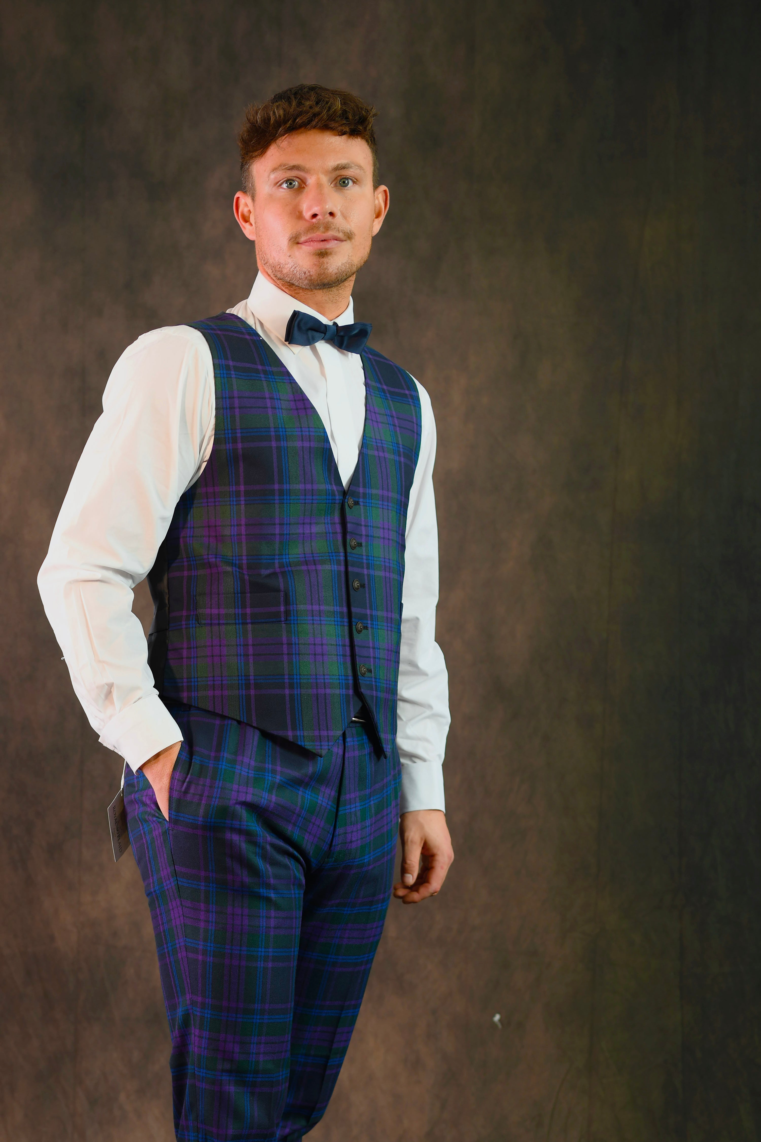 Authentic Spirit of Scotland Tartan Waistcoat for Men & Women | Traditional Scottish Vest | Perfect for Weddings, Parties & Highland Events