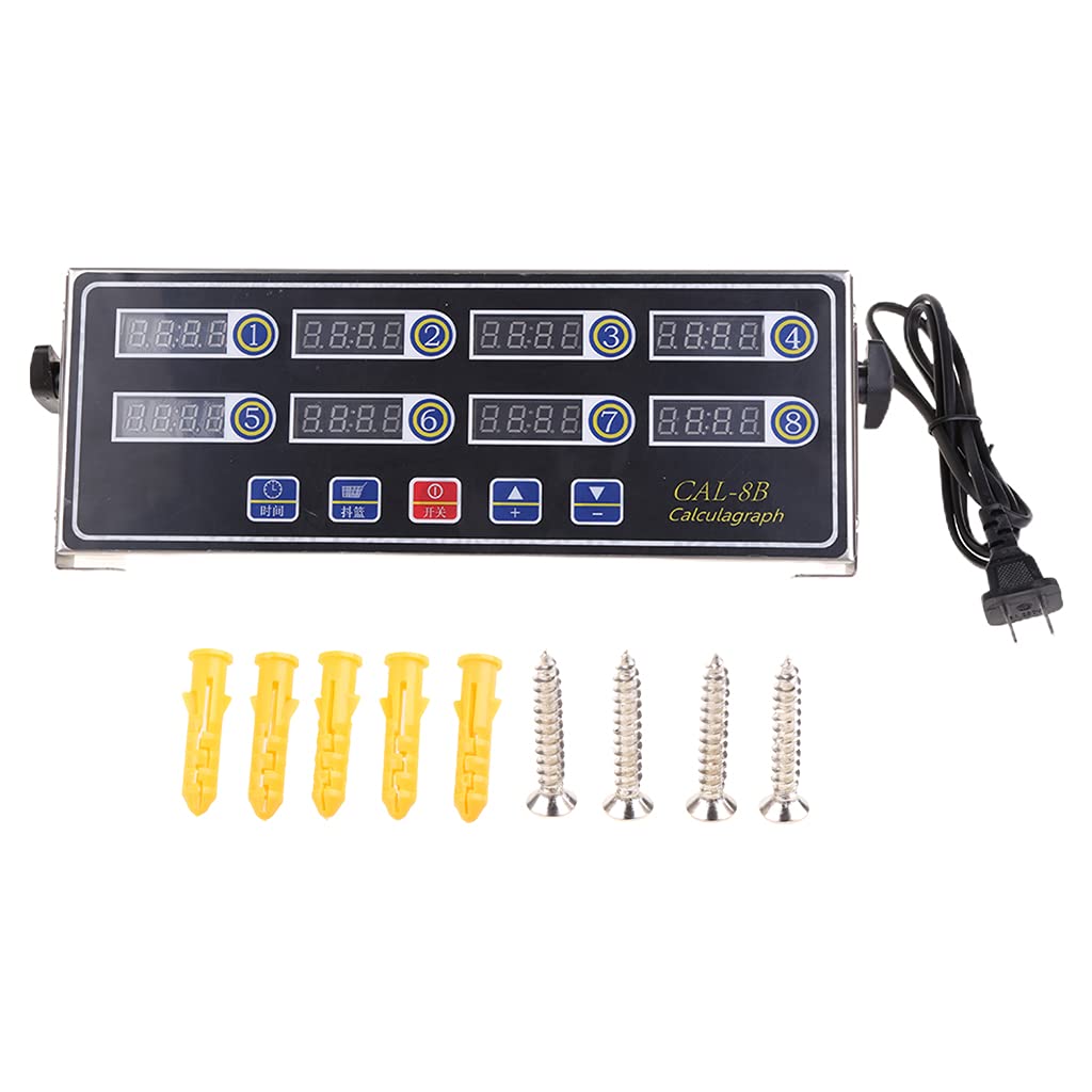 8-Channel Digital Kitchen Timer for Cooking, Baking & Commercial Use