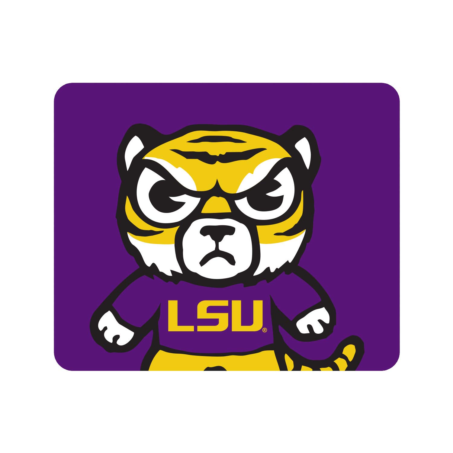 LSU Tigers Standard Fabric Gaming Mouse Pad - Non-Slip Desk Accessory for PC & Laptop - Officially Licensed Louisiana State University Merchandise - Perfect for Office, Gaming & Dorm Room Setup