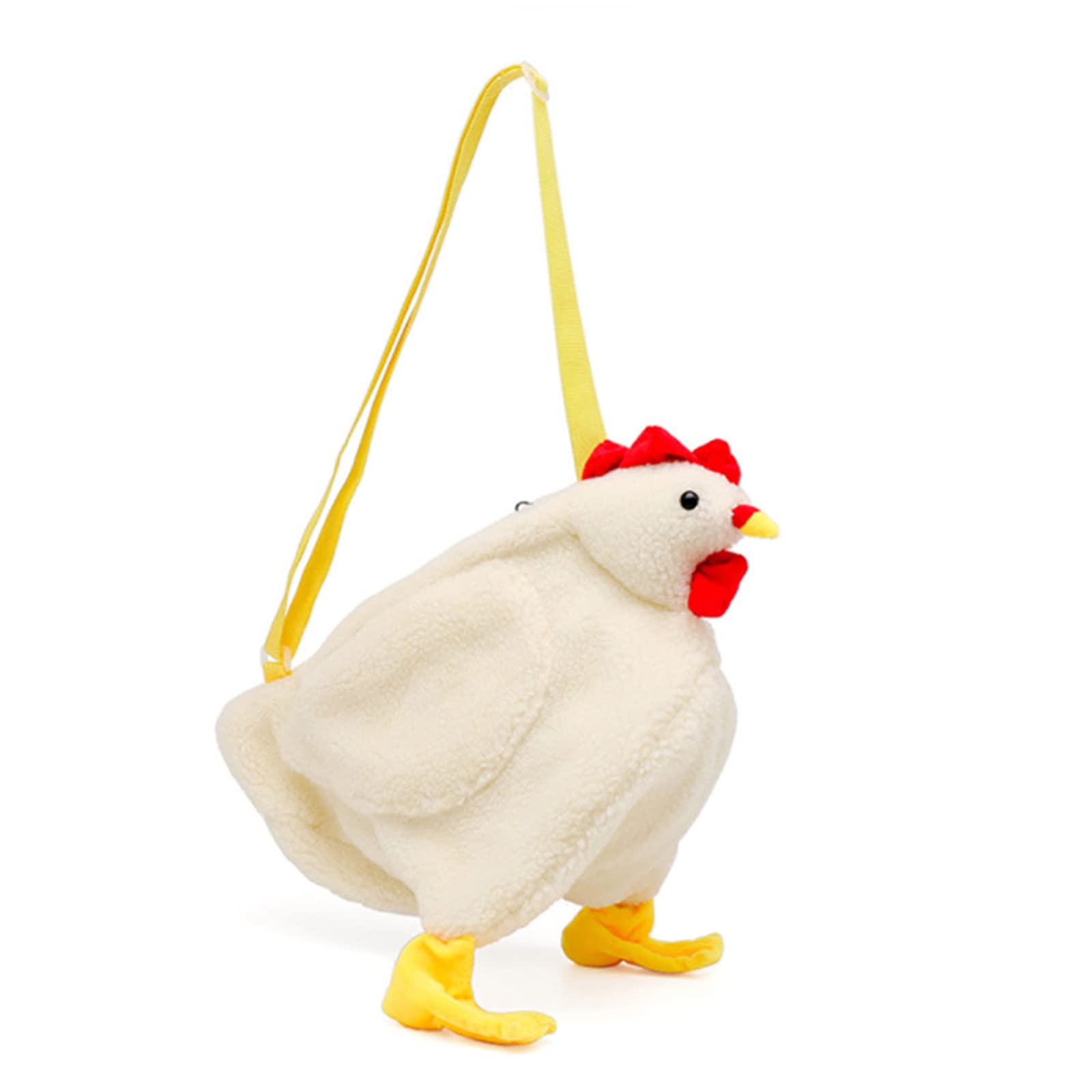 Adorable Plush Chicken Crossbody Bag for Women & Girls - Cute Cartoon Rooster Shoulder Purse | Perfect for Casual Outings, Travel & Cosplay Accessories