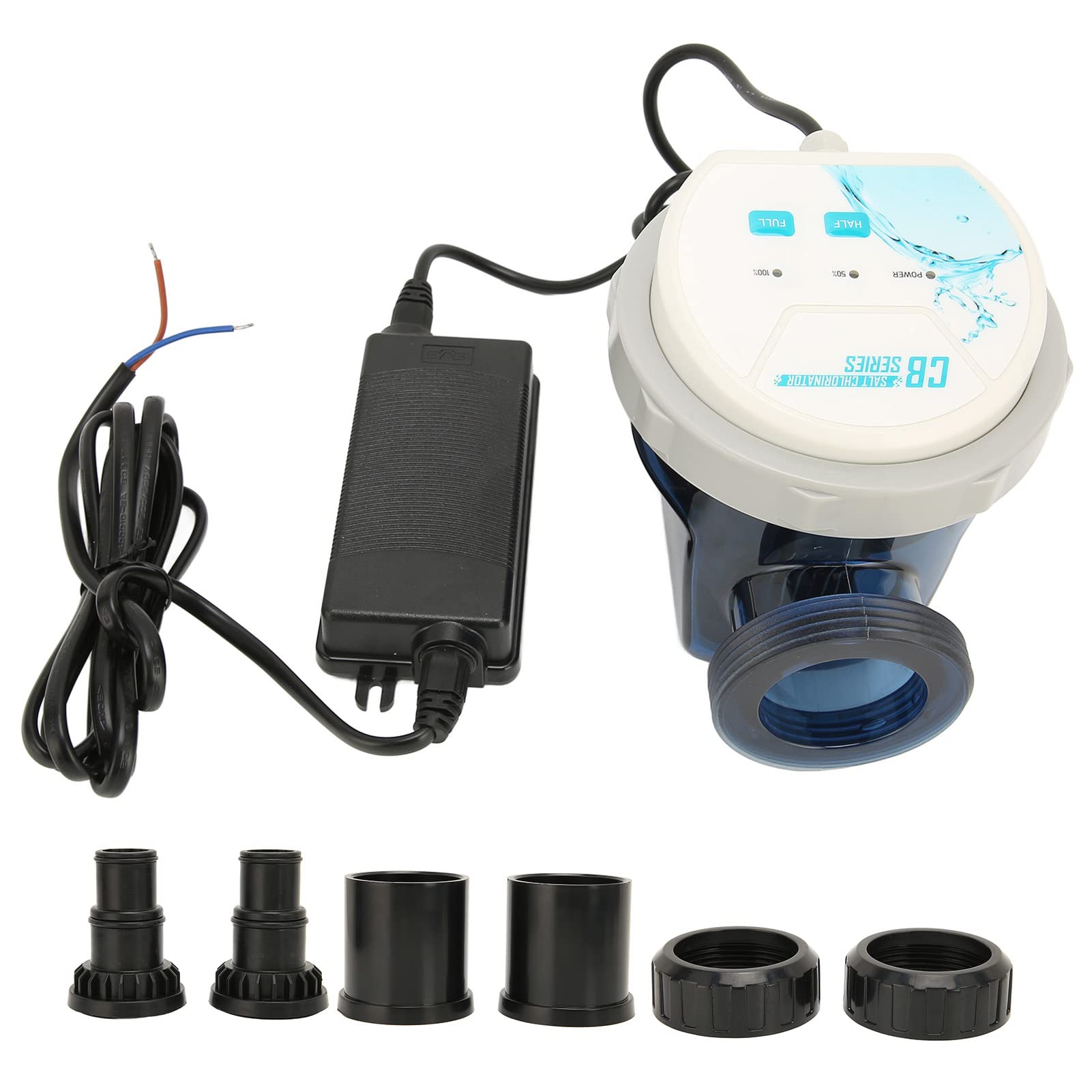 **CB10 Salt Chlorinator for Swimming Pools – 10g/h Automatic Salt Chlorine Generator with Water Protection & Movable Design | Ideal for In-Ground & Above-Ground Pools**