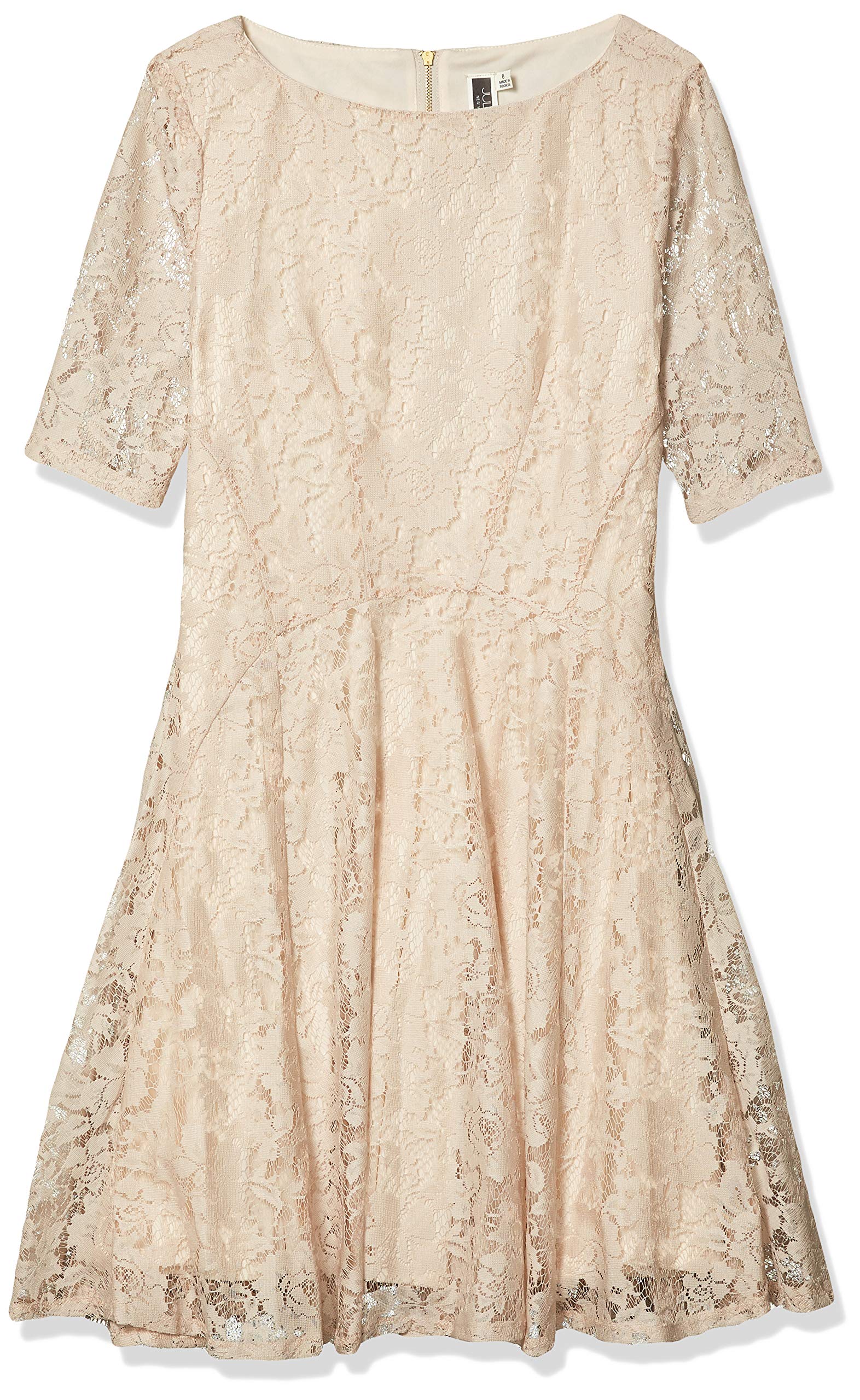 Julian Taylor Women's Elegant Elbow Sleeve Lace Dress - Perfect for Weddings, Parties & Special Occasions