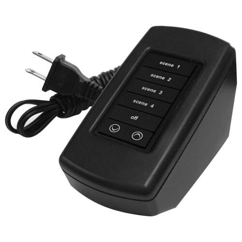 PCS PulseWorx UPB Tabletop Controller - 7 Button Smart Home Lighting Control (Black, KPCD-7-B) for Home Automation & Smart Lighting Systems