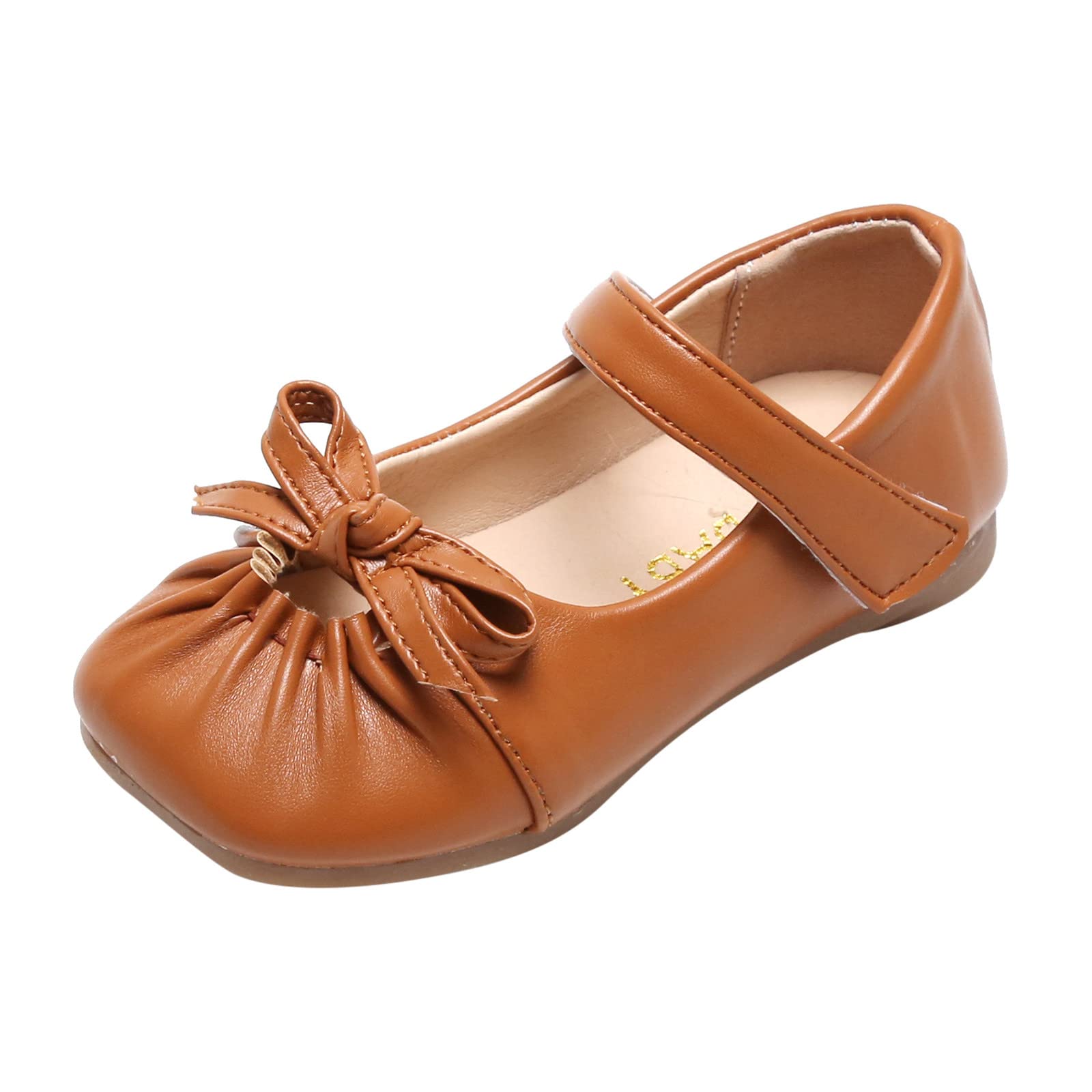 Gaoqi Girls Dress Shoes for Infants & Kids 1-6 Years - Flower Princess Flats for Wedding, Party, Bridesmaid & School Uniform - Comfortable & Stylish Toddler Shoes for Special Occasions & Everyday Wear