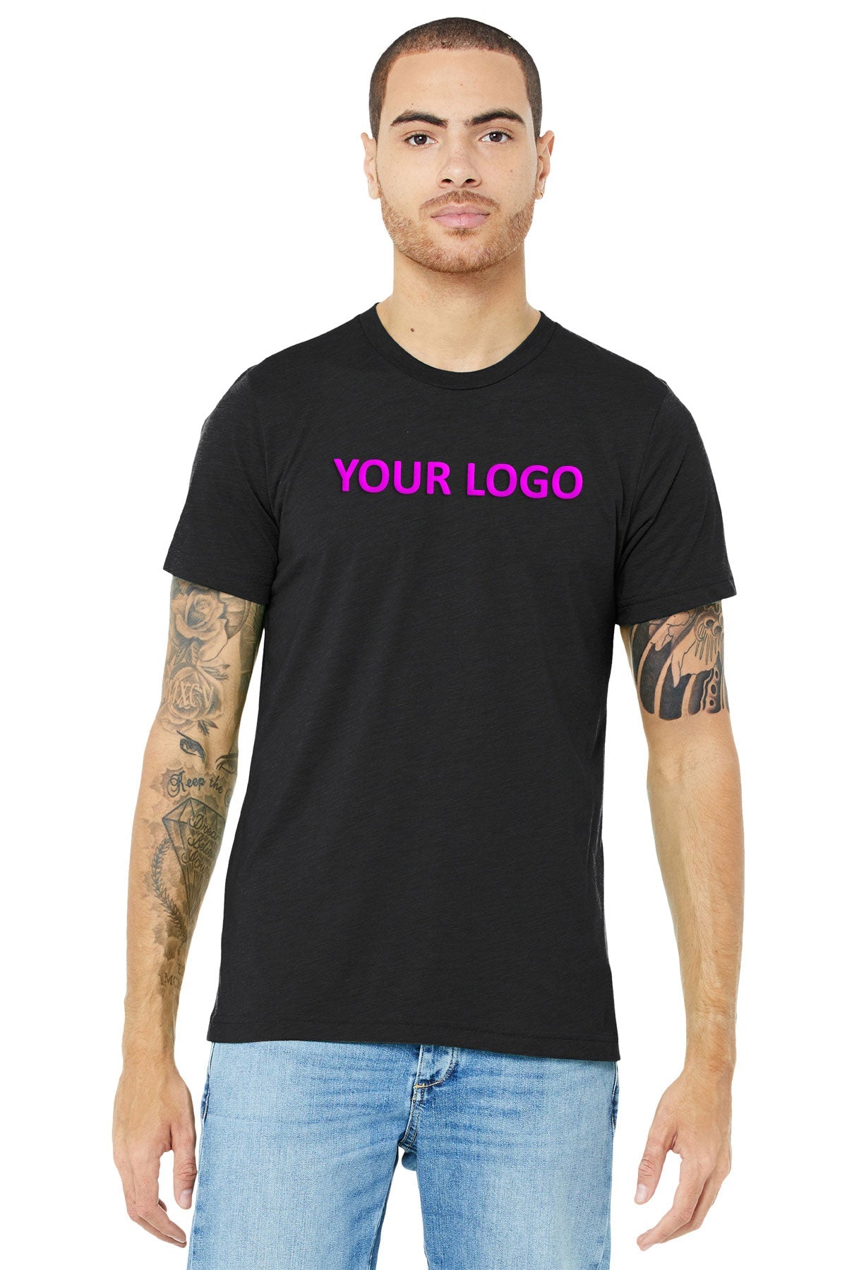 Bella Canvas Unisex Triblend T-Shirt - Soft Comfortable Short Sleeve Tee for Men & Women - Solid Dark Grey - Perfect for Casual Wear, Gym & Everyday Outfits