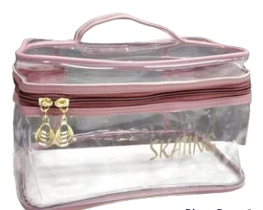 Multipurpose Travel Cosmetic Bag for Makeup & Toiletry - Waterproof Shaving Kit Organizer Pouch for Men & Women (Pink) - Perfect for Airplane Carry-on, Gym, Camping & Business Trips