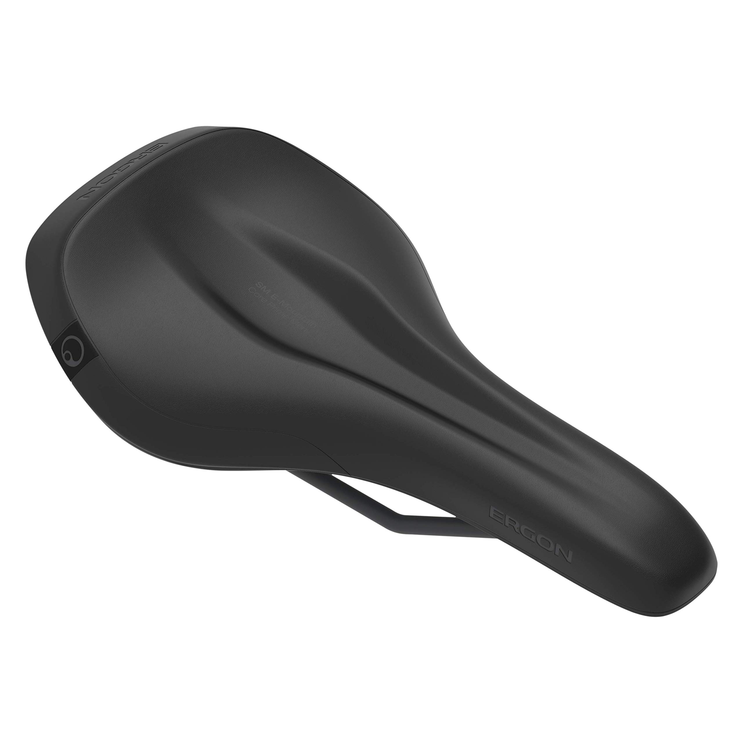 Ergon SM E-Mountain Core Prime Bike Saddle - Ergonomic Men's Mountain Bike Seat for Comfort Cycling | Stealth Black | Size S/M & M/L | Perfect for Trail Riding and Long-Distance Biking