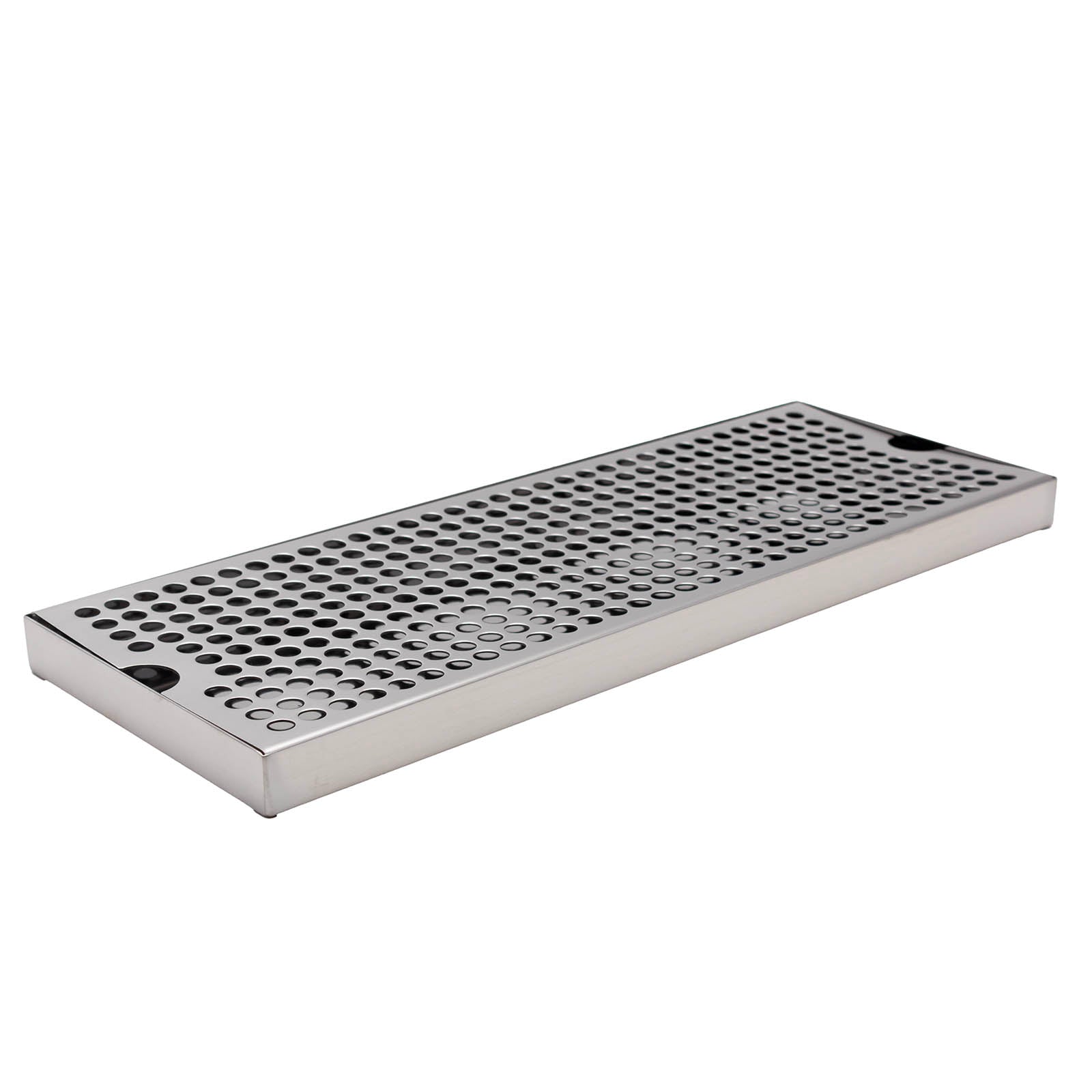 BarConic® Stainless Steel Drip Tray with Drain Holes - 16 x 6 Inches - Heavy Duty Bar Sink Accessory for Home & Commercial Use - Perfect for Bars, Restaurants, and Outdoor Kitchens