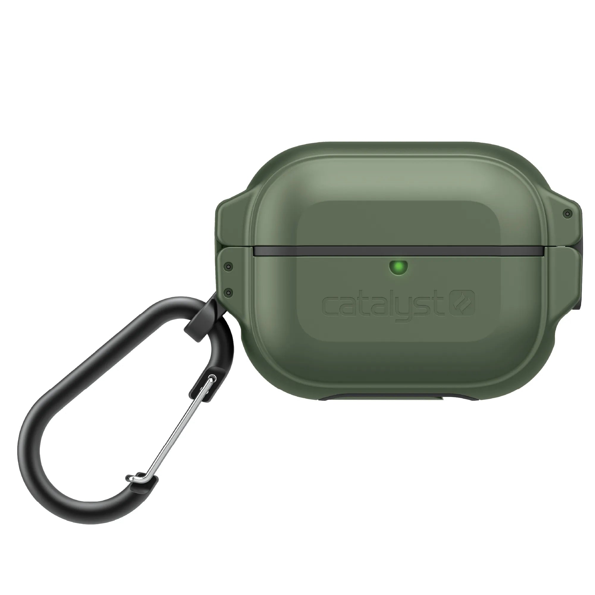 AirPods Pro (2nd Generation & 1st Gen) Waterproof Protective Case with Carabiner Clip - IPX8 100M Submersible, Shockproof Cover for Outdoor Sports, Travel & Daily Use
