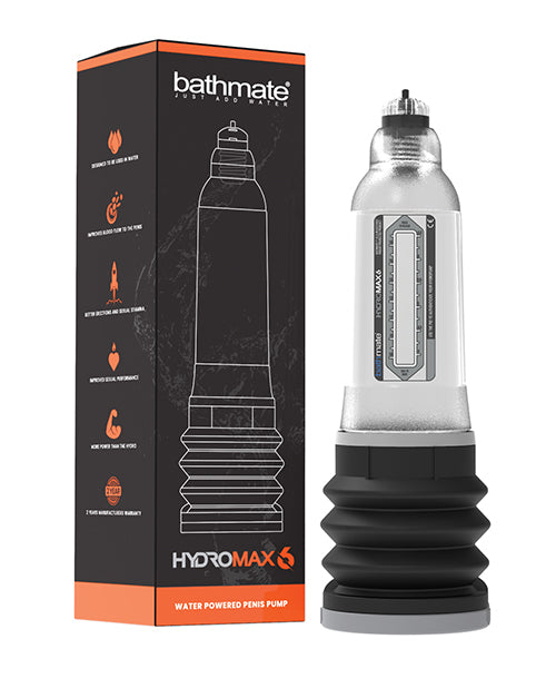 Bathmate Hydromax 6 Water Pump for Men - Clear Penis Enlargement Device for Gym, Home & Shower Use