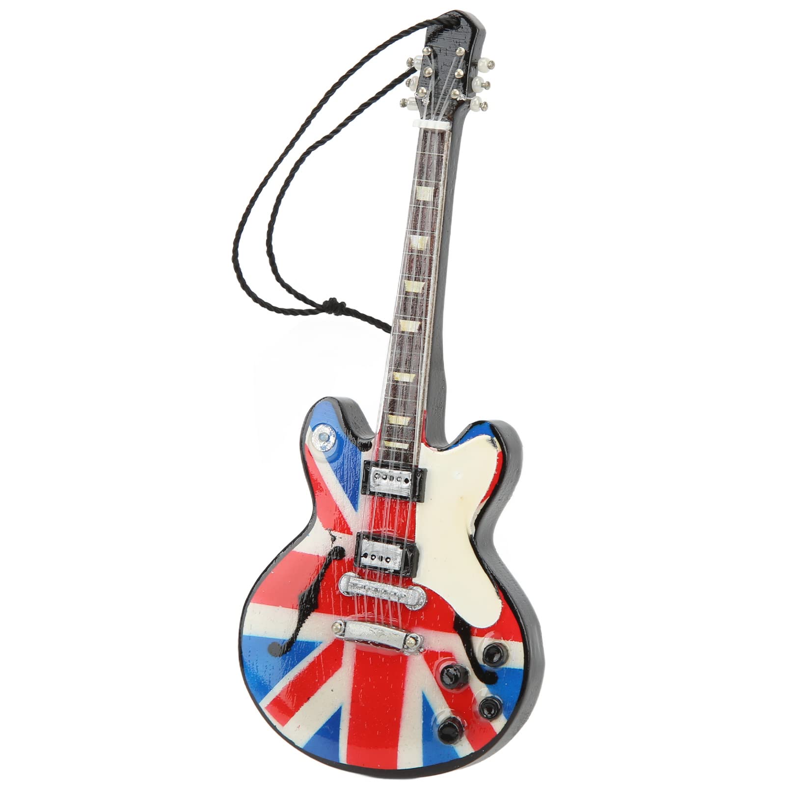 Annad Wooden Guitar Pendant - Handcrafted Guitar-Shaped Necklace for Music Lovers | Smooth Finish Display Cabinet Decoration | Perfect Gift for Musicians & Guitar Enthusiasts