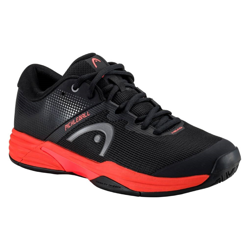 Head Revolt Evo 2.0 Women's Pickleball Shoes - Lightweight Tennis Shoes for Women with Cushioned Support | Black/Fiery Coral | Perfect for Court Sports, Gym Workouts & Casual Wear