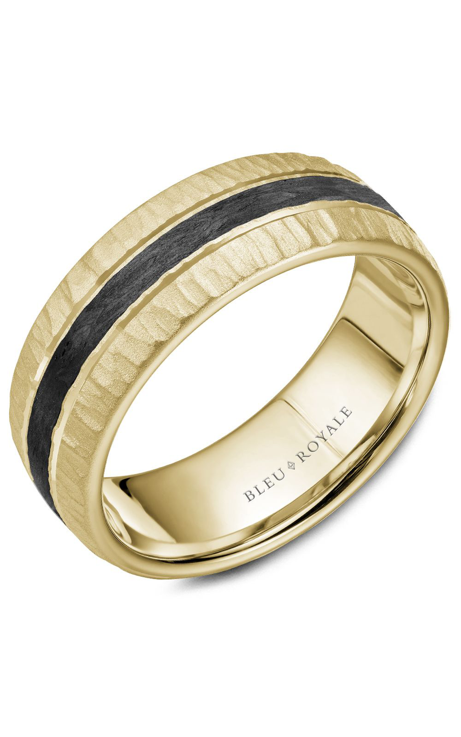 Bleu Royale Men's Wedding Band RYL 046Y8 - 14K Yellow Gold Classic Ring for Grooms & Anniversary Gifts | Perfect for Weddings, Engagements & Special Occasions