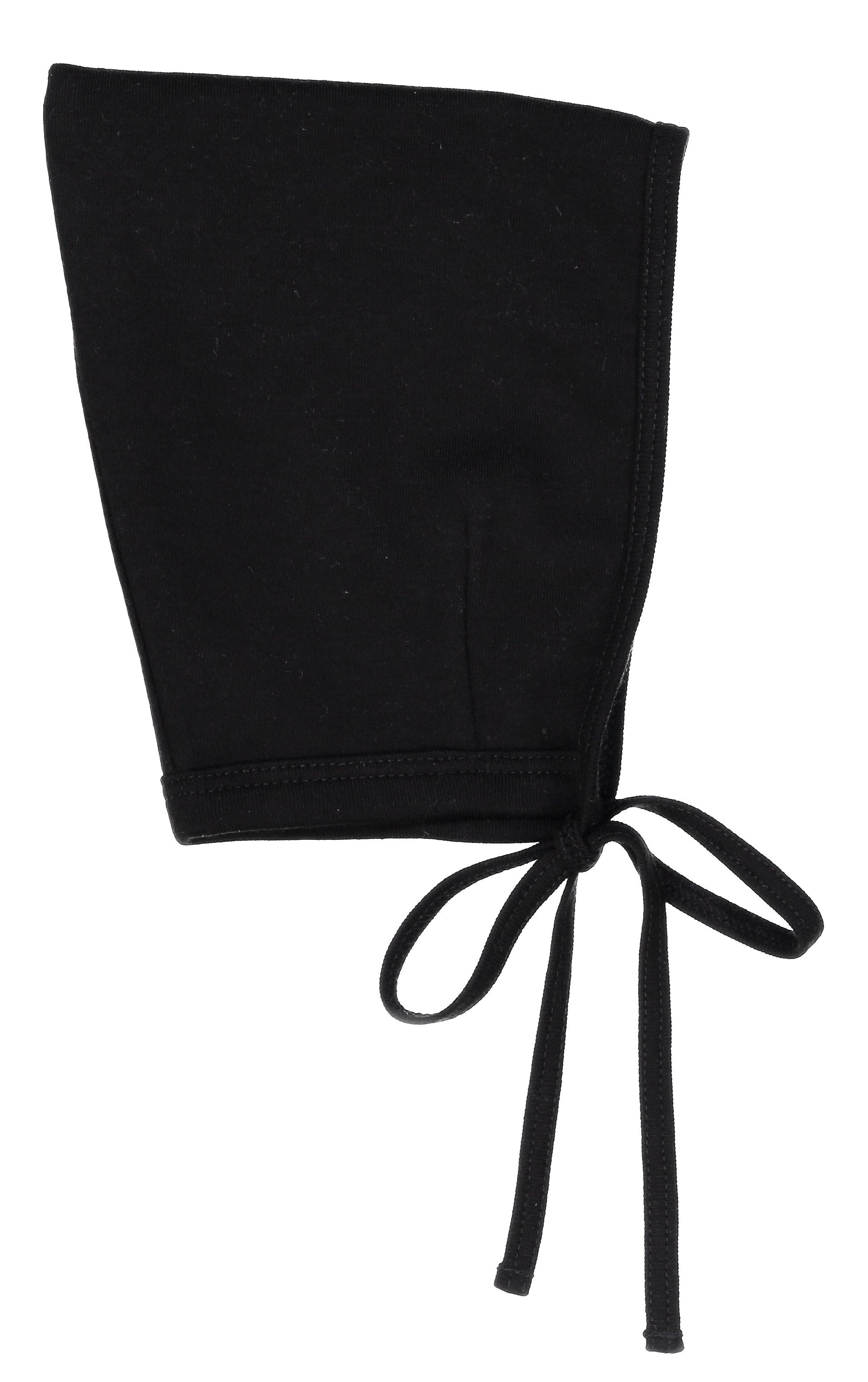 Amoureux Bebe Black Double Lined Mini Pixie Bonnet - Baby Headwear for Newborns & Toddlers - Perfect for Sleep, Outfits, and Photoshoots