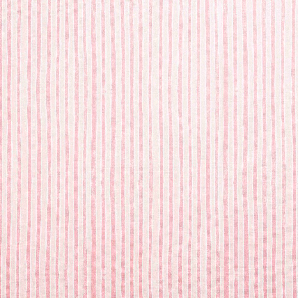 Premium Stripe Printed Linen Cotton Fabric - Soft Pink for Dresses, Curtains & Home Decor | Eco-Friendly & Breathable Material