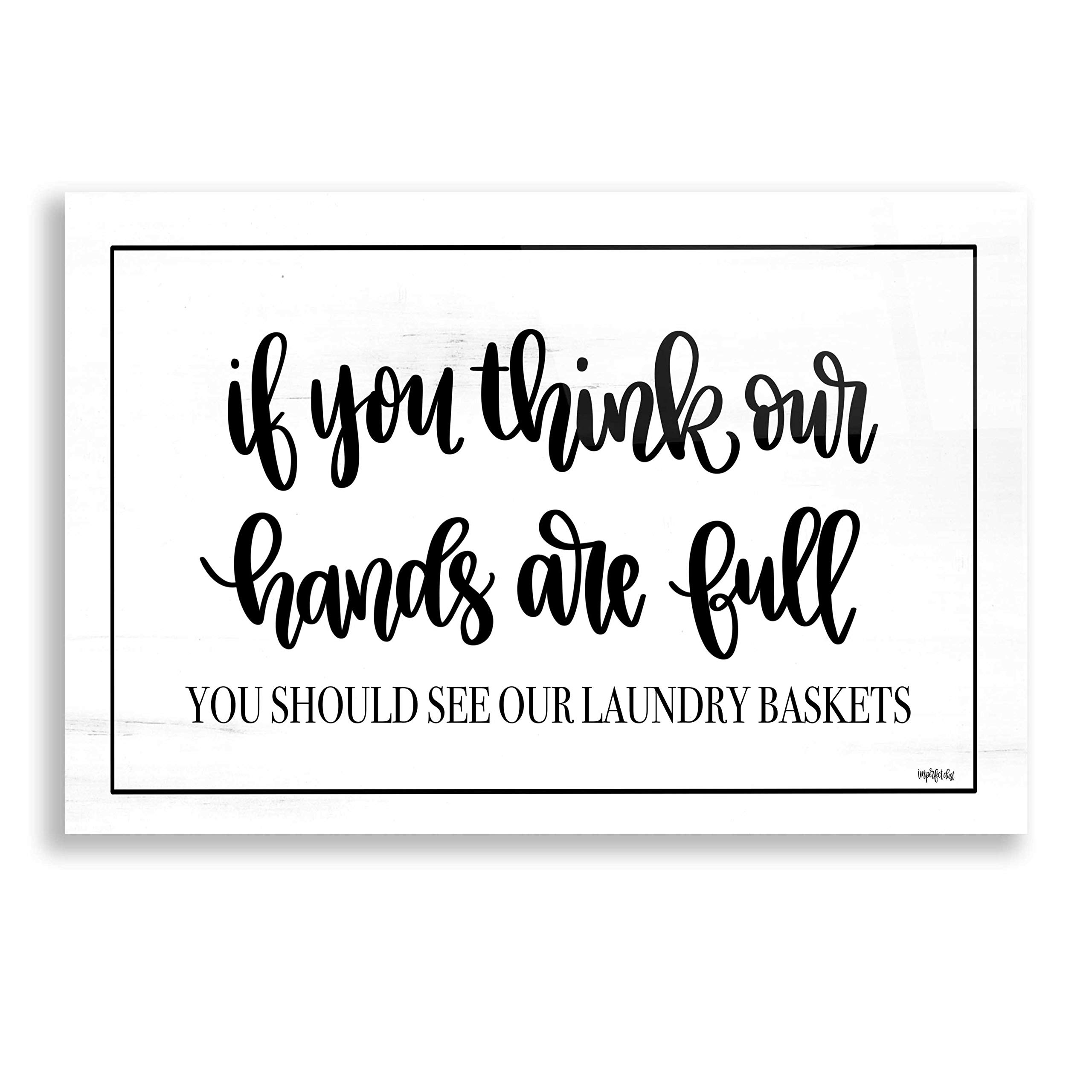 Epic Art 'Laundry Baskets' by Imperfect Dust - 24x16 Inch Acrylic Glass Wall Decor - Modern Abstract Painting for Living Room, Bedroom & Office