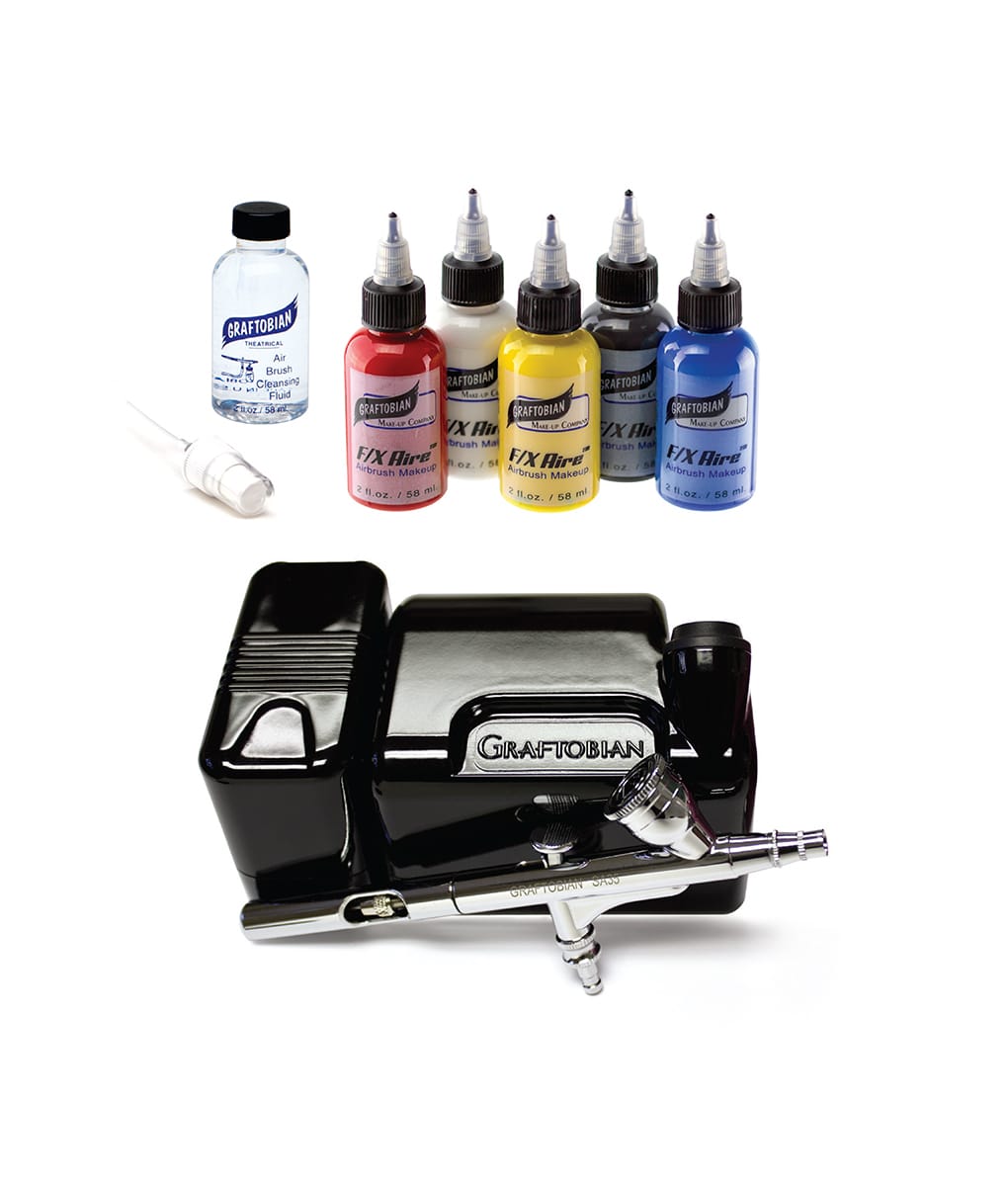 Primary FX Aire Walk Around™ Airbrush System - Professional Portable Airbrush Kit for Makeup, Tattoos & Body Painting | Perfect for Artists, Cosplayers & DIY Projects