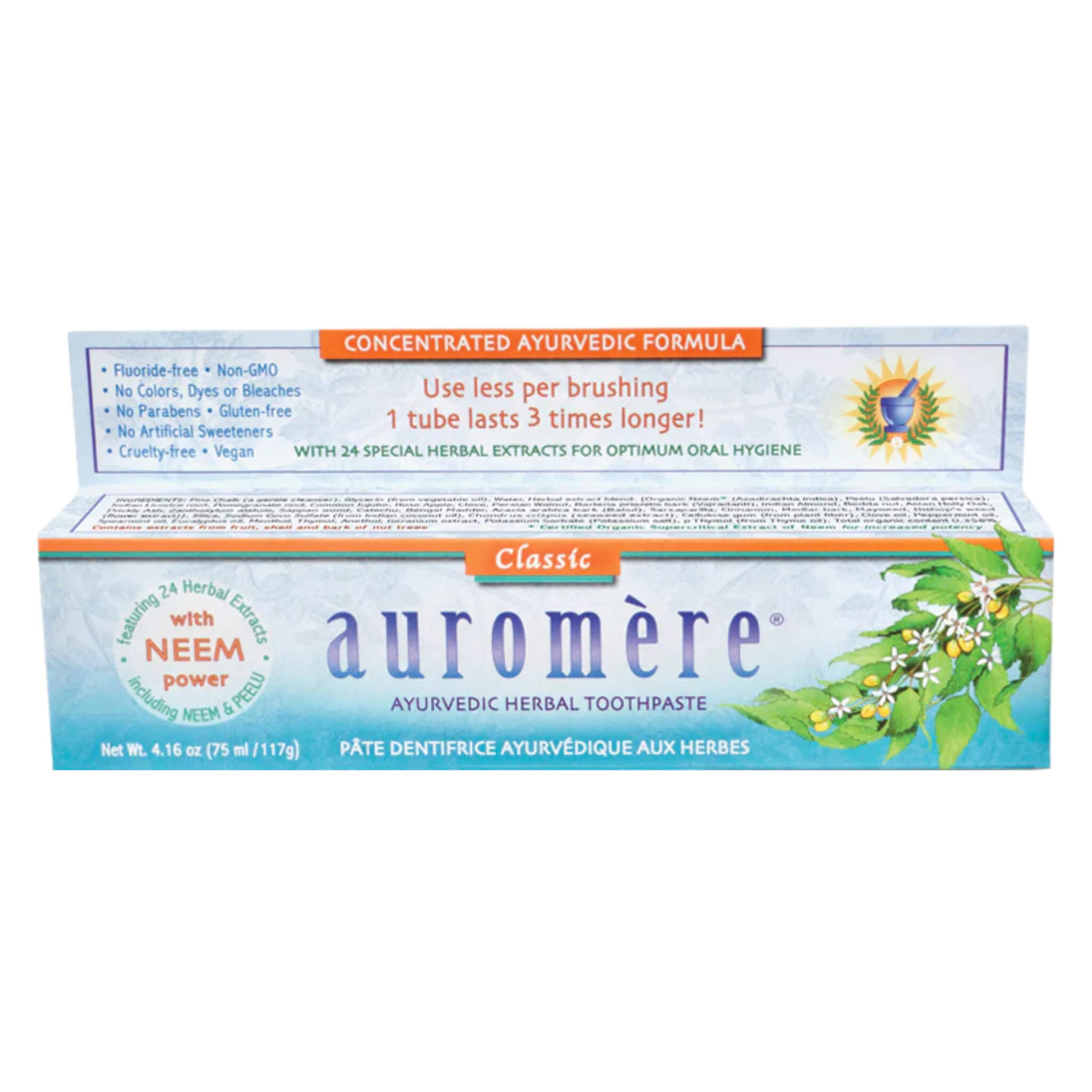 Ayurvedic Classic Toothpaste for Natural Oral Care - Herbal & Fluoride-Free Toothpaste for Whitening & Fresh Breath - Perfect for Daily Use & Holistic Dental Hygiene