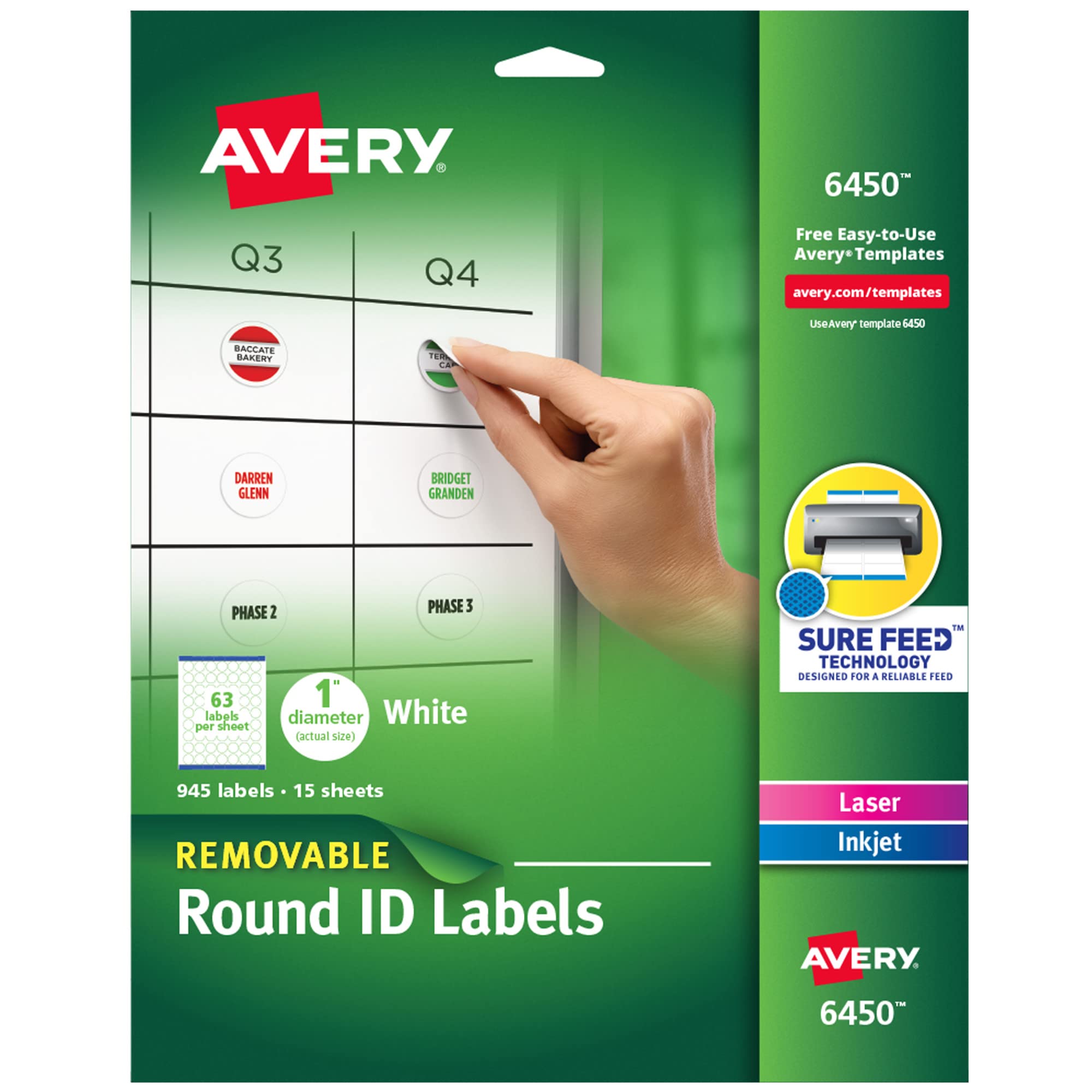 Avery Removable Round Labels 1
