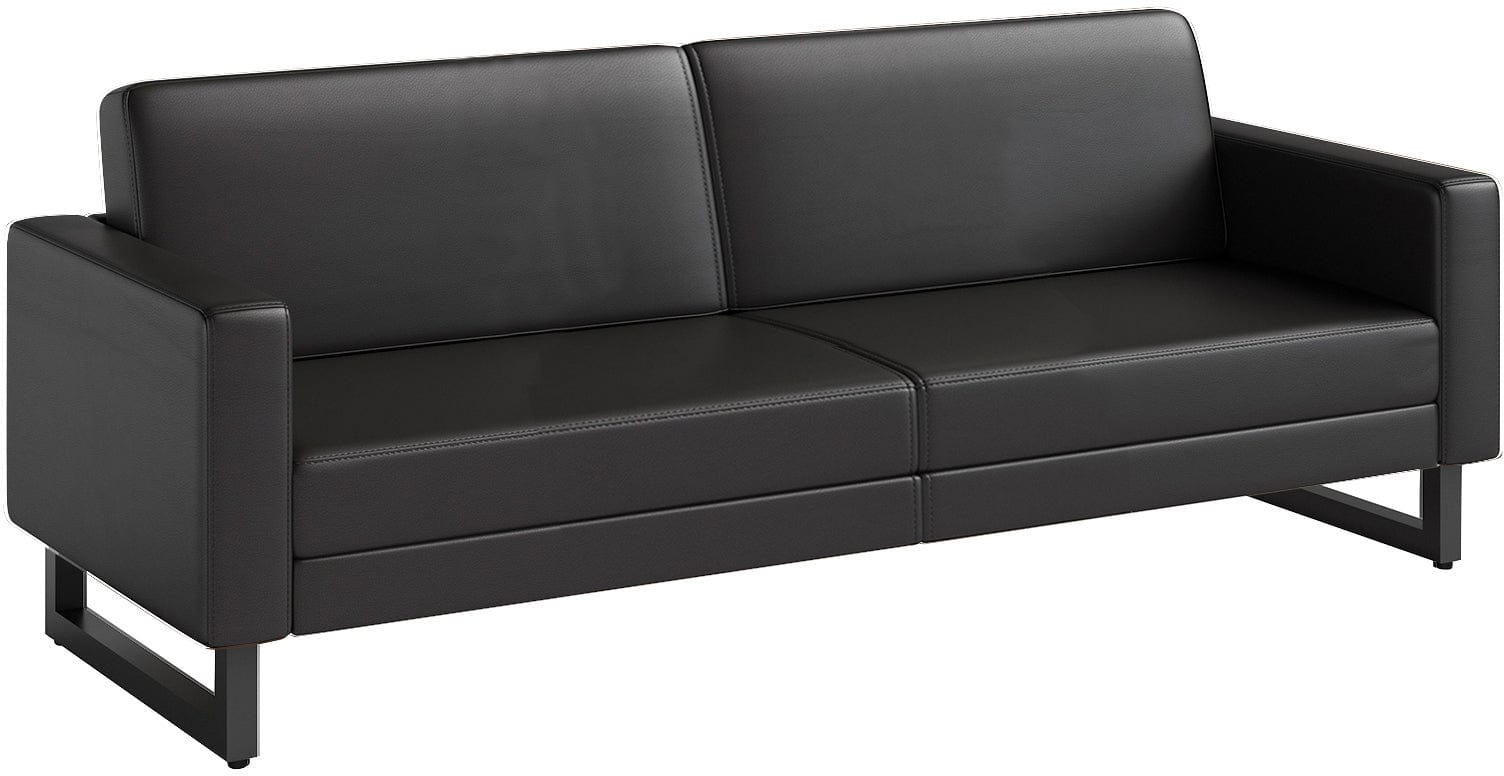 Safco 1730 Lounge Sofa - Modern Office & Home Furniture, Legs Not Included - Perfect for Living Room, Waiting Area & Reception Spaces