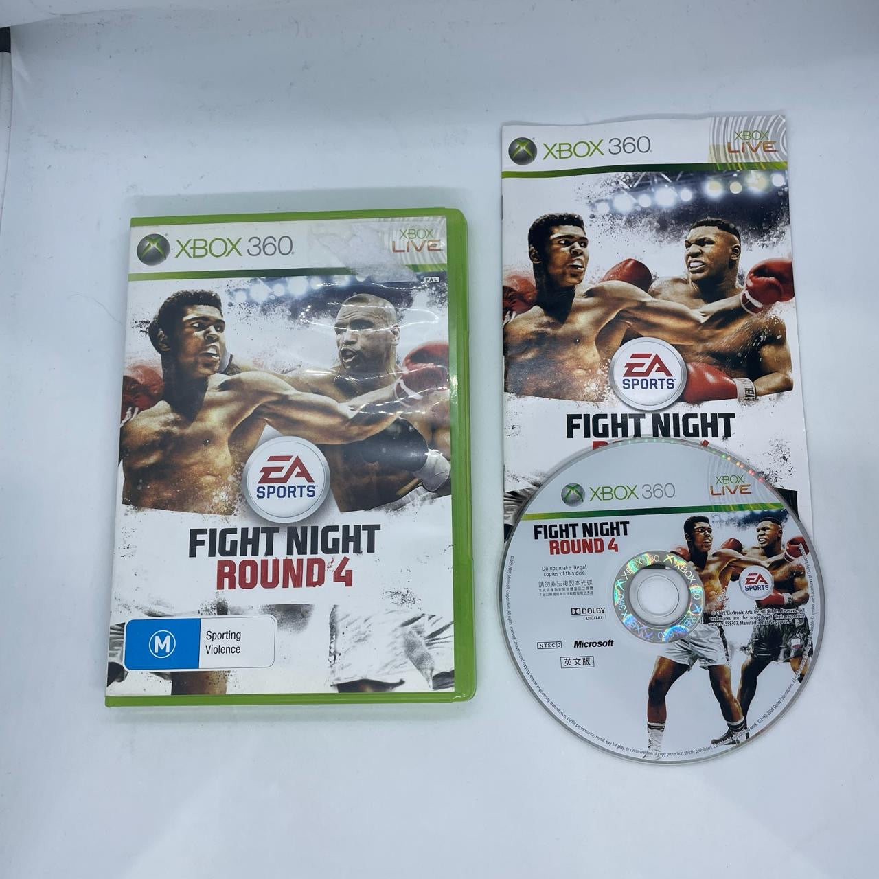 EA Sports Fight Night Round 4 - Xbox 360 Boxing Video Game with Manual (PAL Version) | Authentic Boxing Experience for Home Entertainment & Competitive Gaming